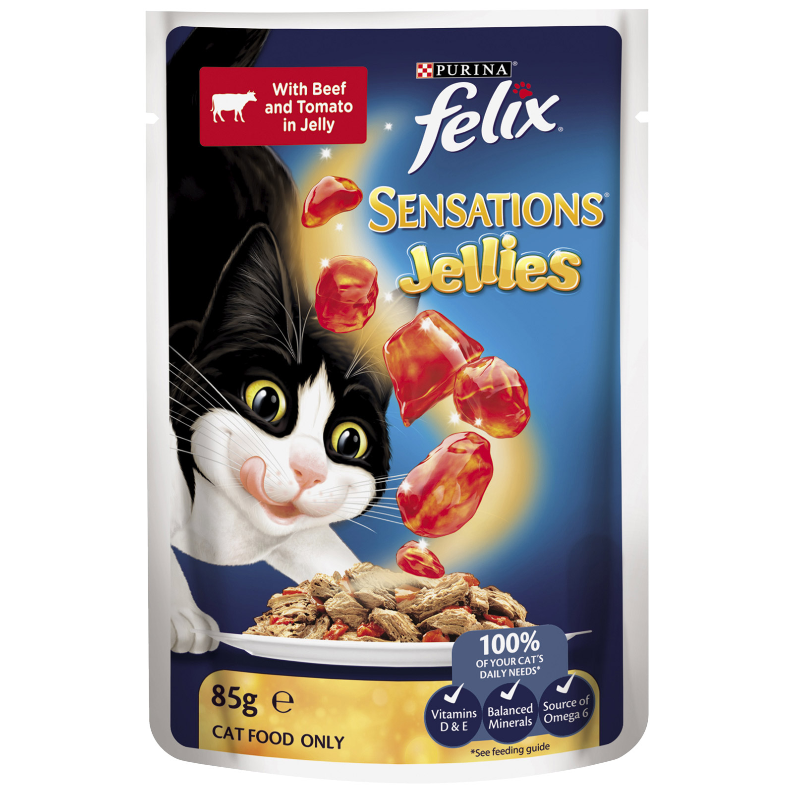 Felix Multipack Sensations Jellies Favourites Menu Beef Chicken Ocean