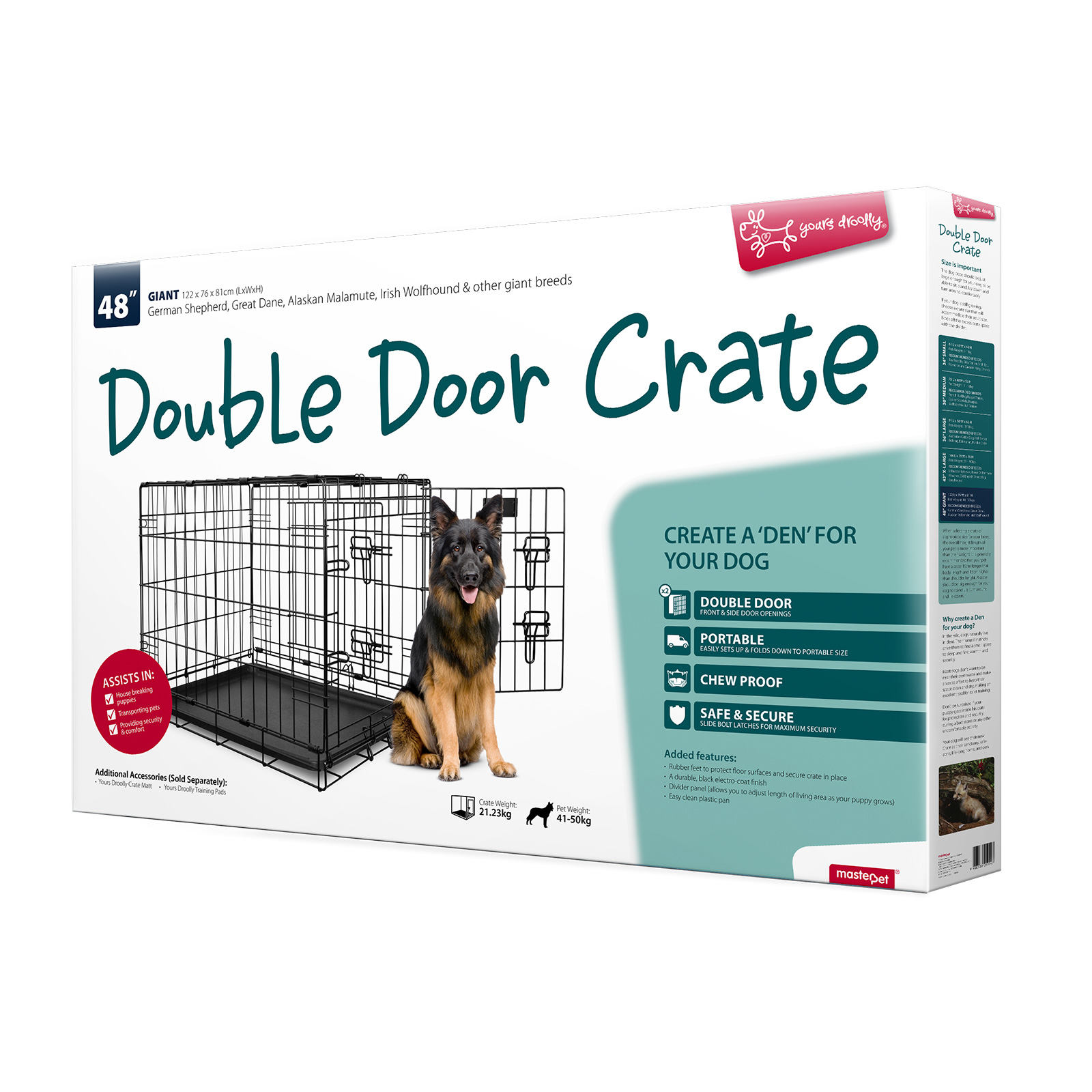 48 inch plastic dog crate best sale