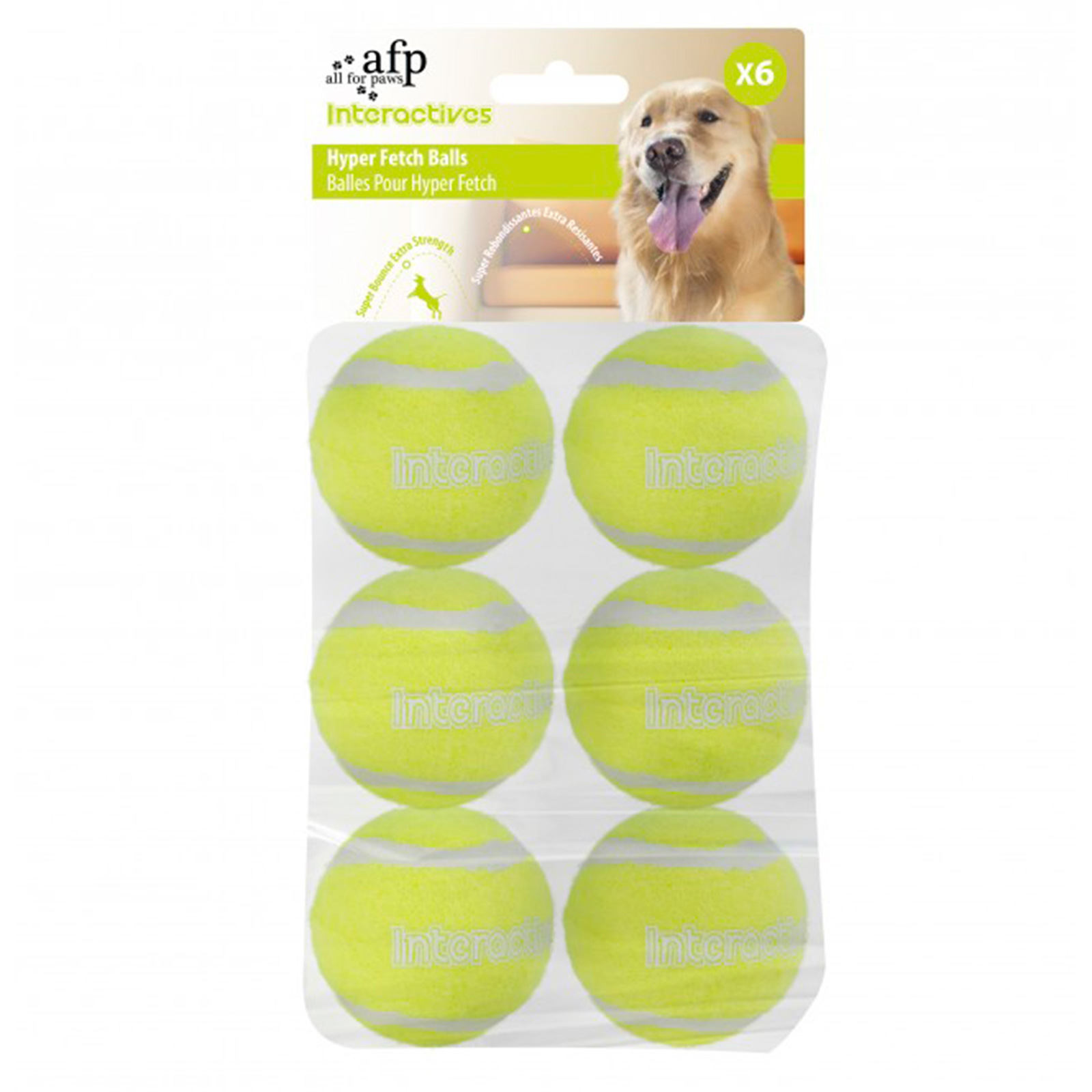 AFP Interactives Fetch Balls Suitable For Fetch N Treat Toy For Dogs 6 Pack 15.57