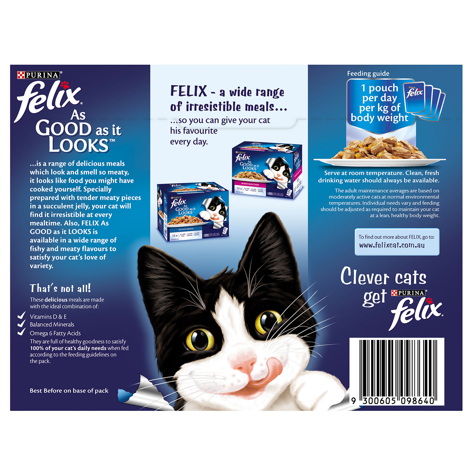 Felix Multipack Favourite Selection Chicken Beef Salmon In Jelly