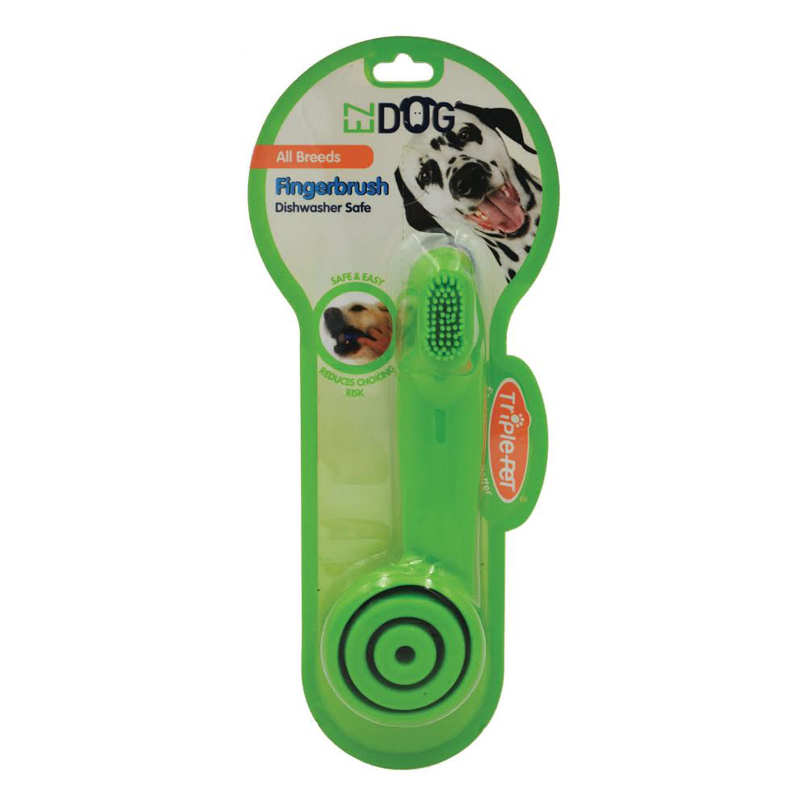 Triple pet best sale ez dog toothbrush