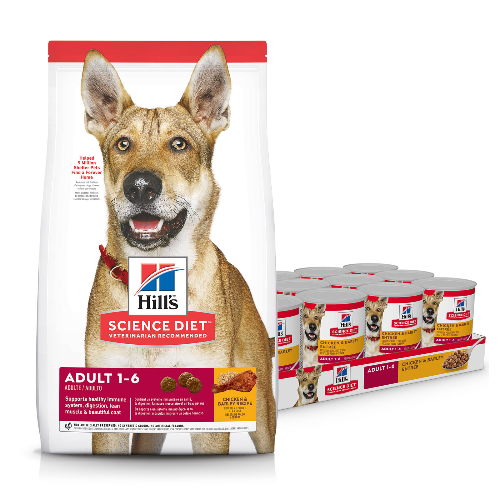 Hills Science Diet Chicken Barley Adult Dry Dog Food 12kg With