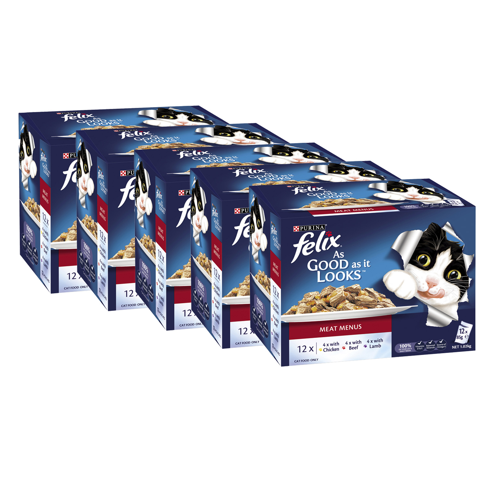 Felix Cat Pouches Chicken In Jelly 100g (20 Pouches) : : Pet  Supplies