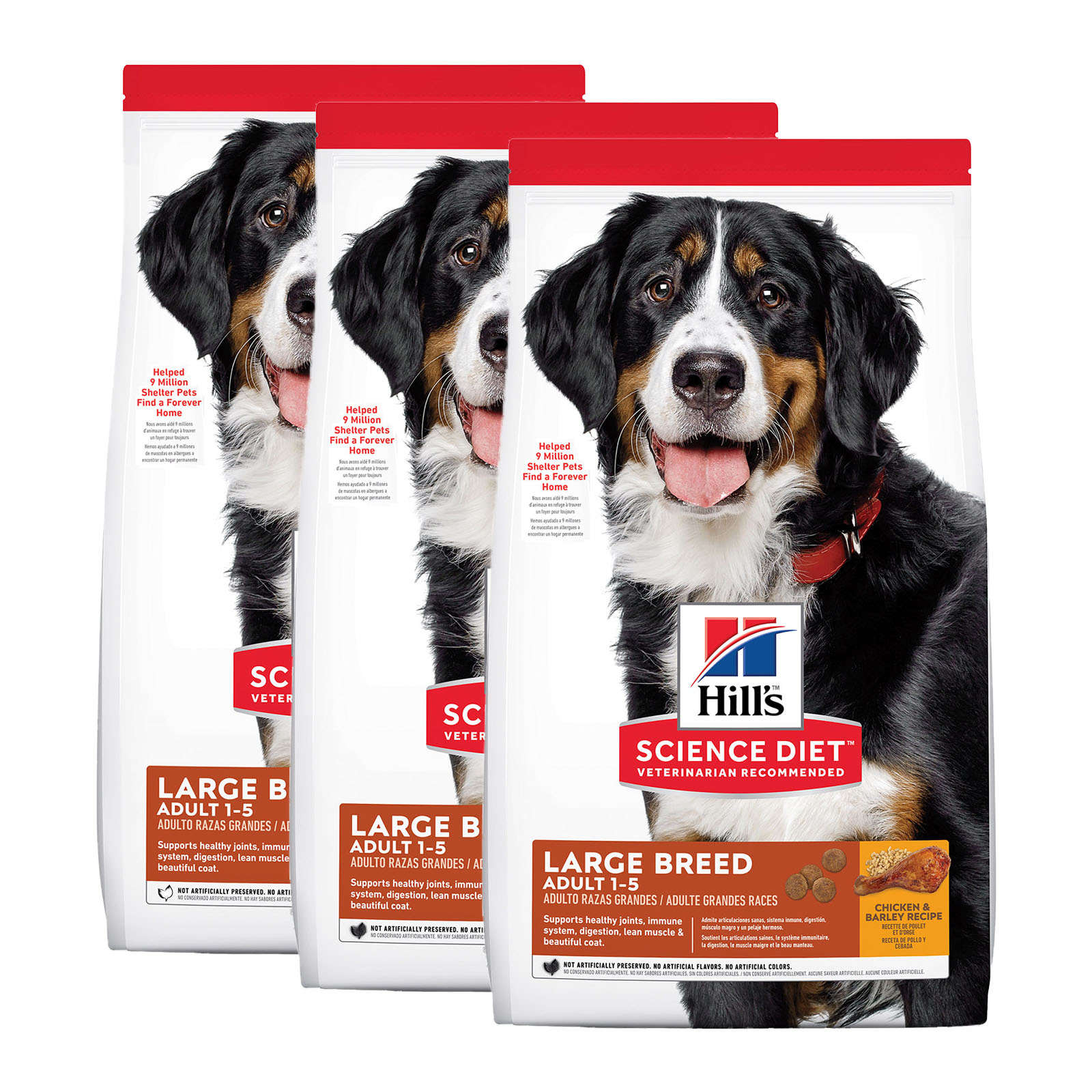 Science Diet Science Diet Dog Food, Chicken & Barley Recipe, Large Breed, Adult 1-5 - 15 lb