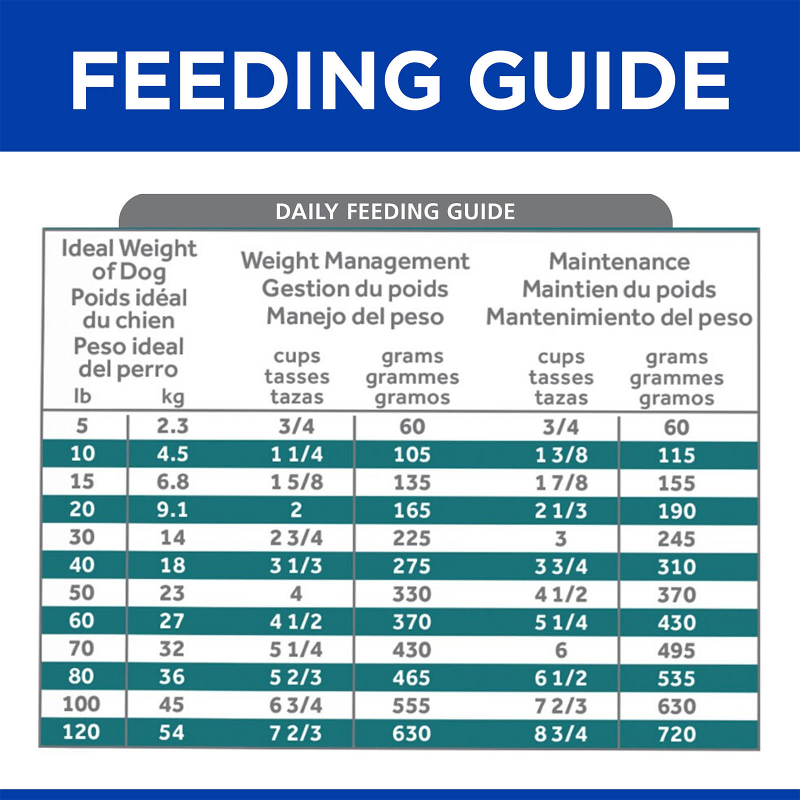 Hills puppy food feeding guide best sale