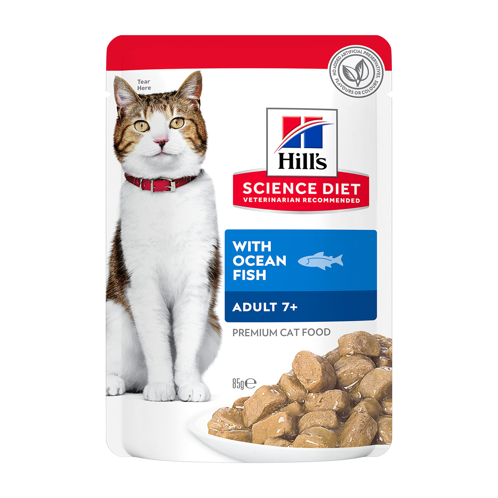 Hills Science Diet Ocean Fish Mature Senior 7 Pouches Wet Cat