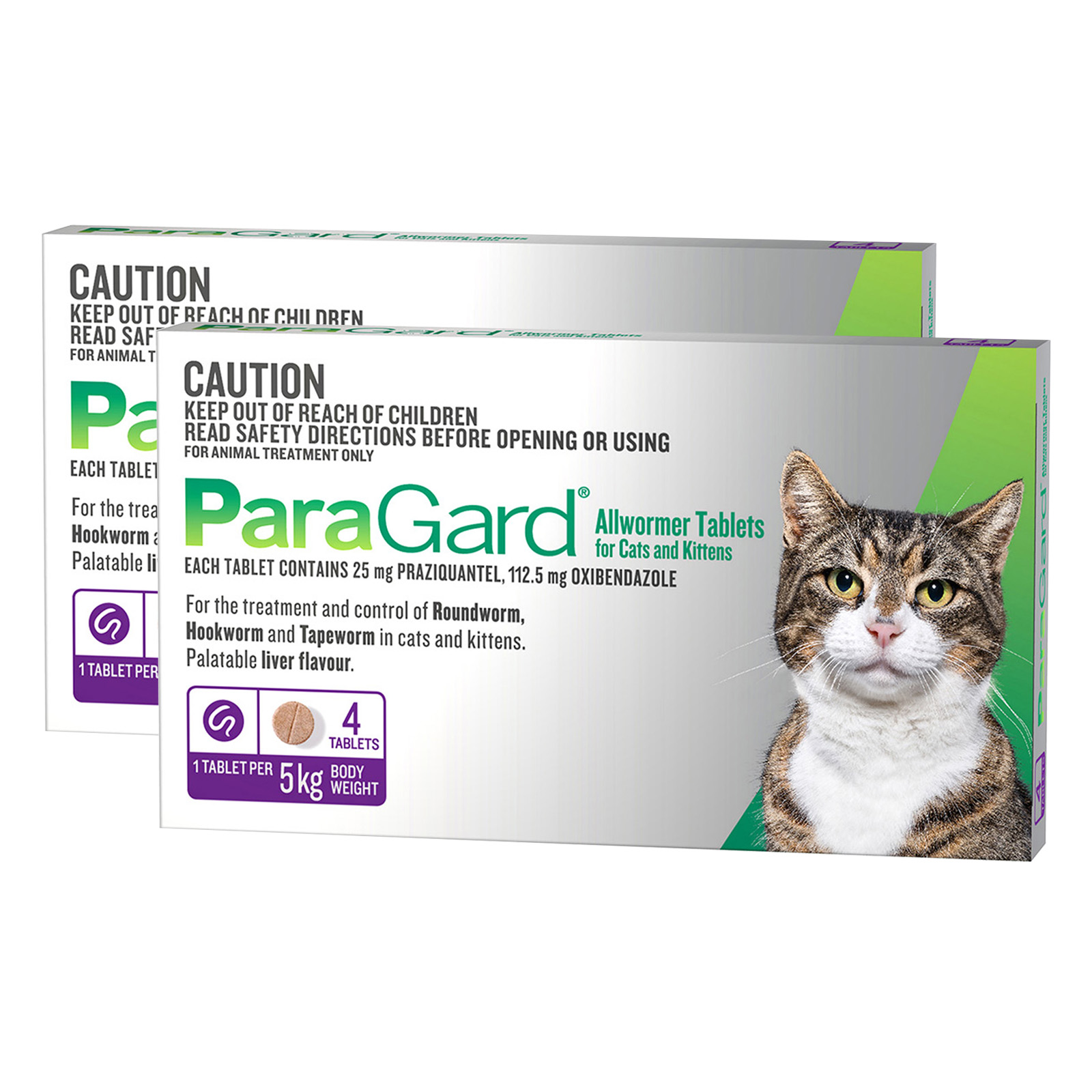 Paragard Allwormer For Cats And Kittens 5kg 8 Tablets - $34.99