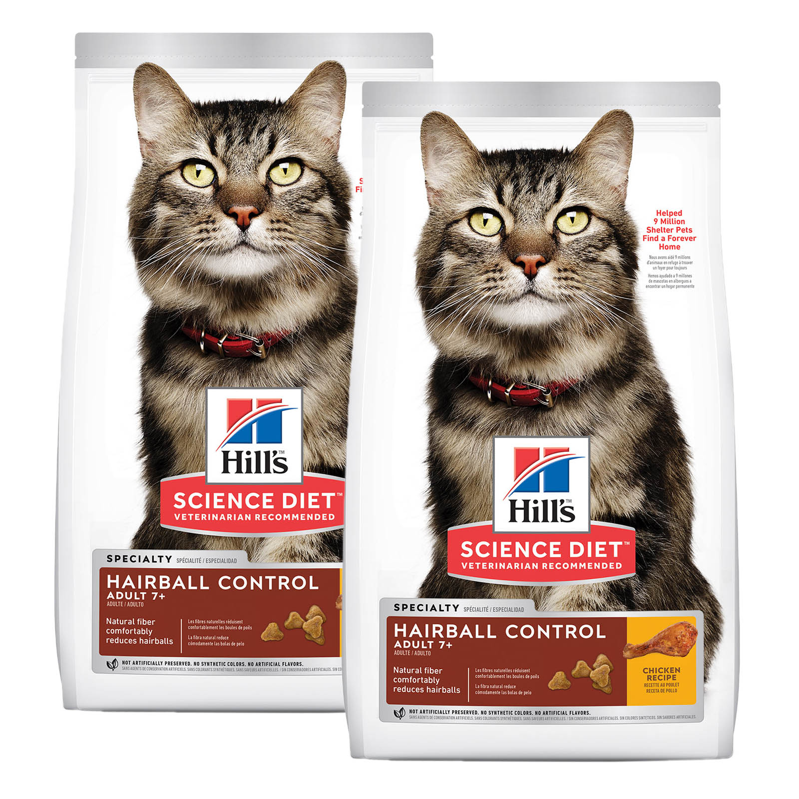 Fur ball clearance control cat food