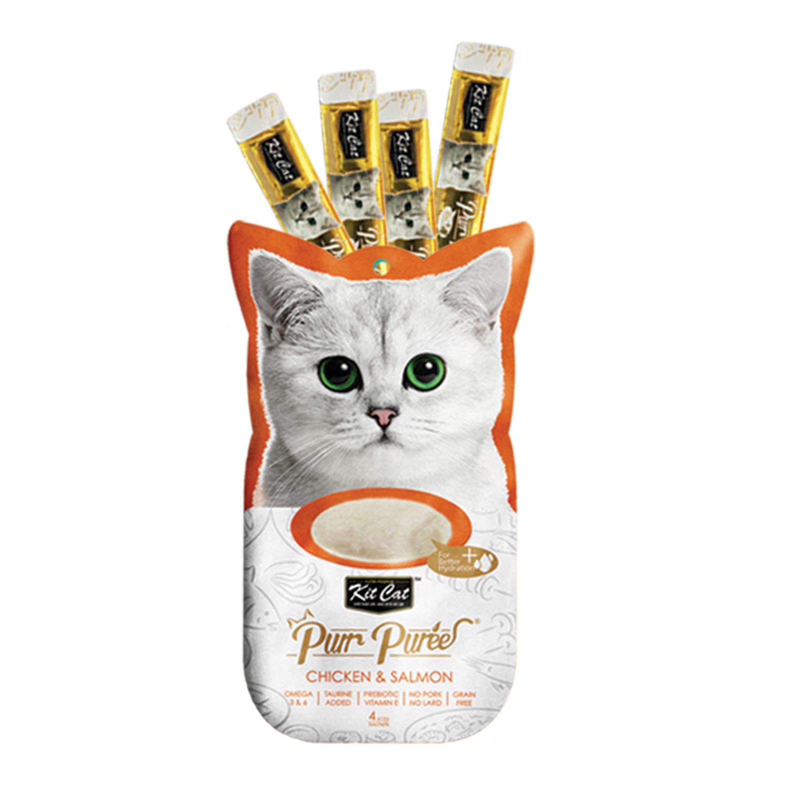 Kit Cat Purr Puree Tuna & Smoked Fish - Kit Cat International Pte Ltd