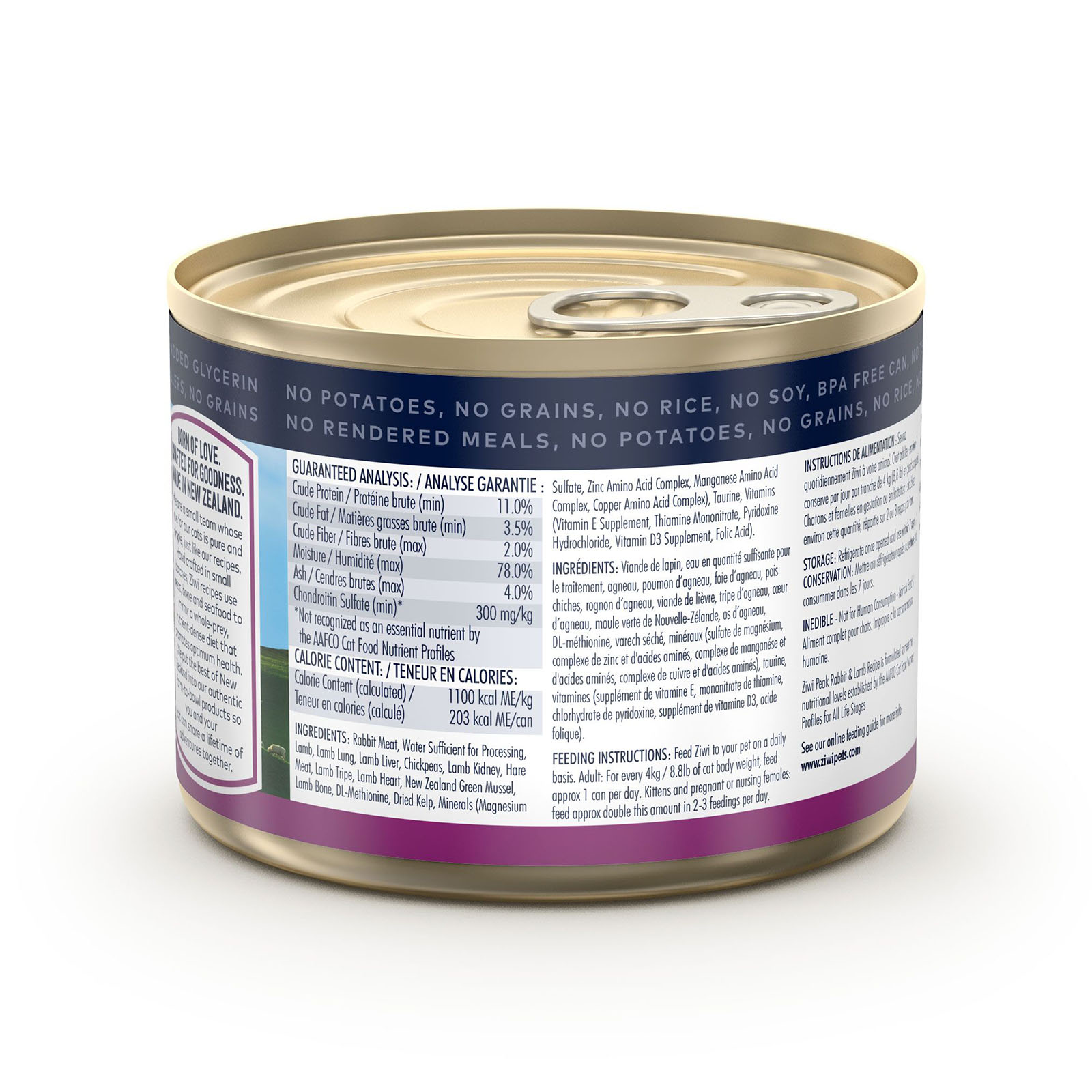 Gallery Detail: Ziwi Peak Grain Free Rabbit And Lamb All Life Stages