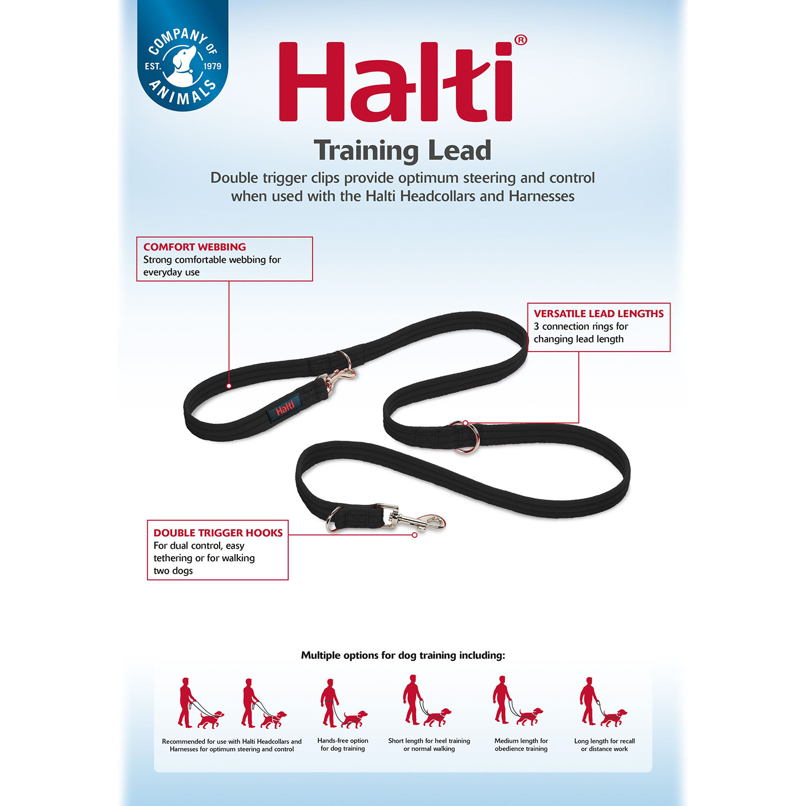 Halti dog best sale leads for training