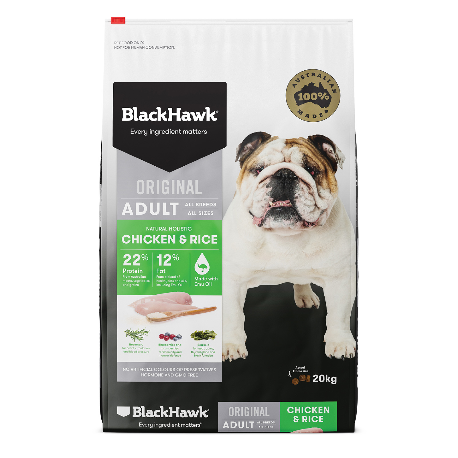 Black hawk lamb and rice adult dry on sale dog food 20kg