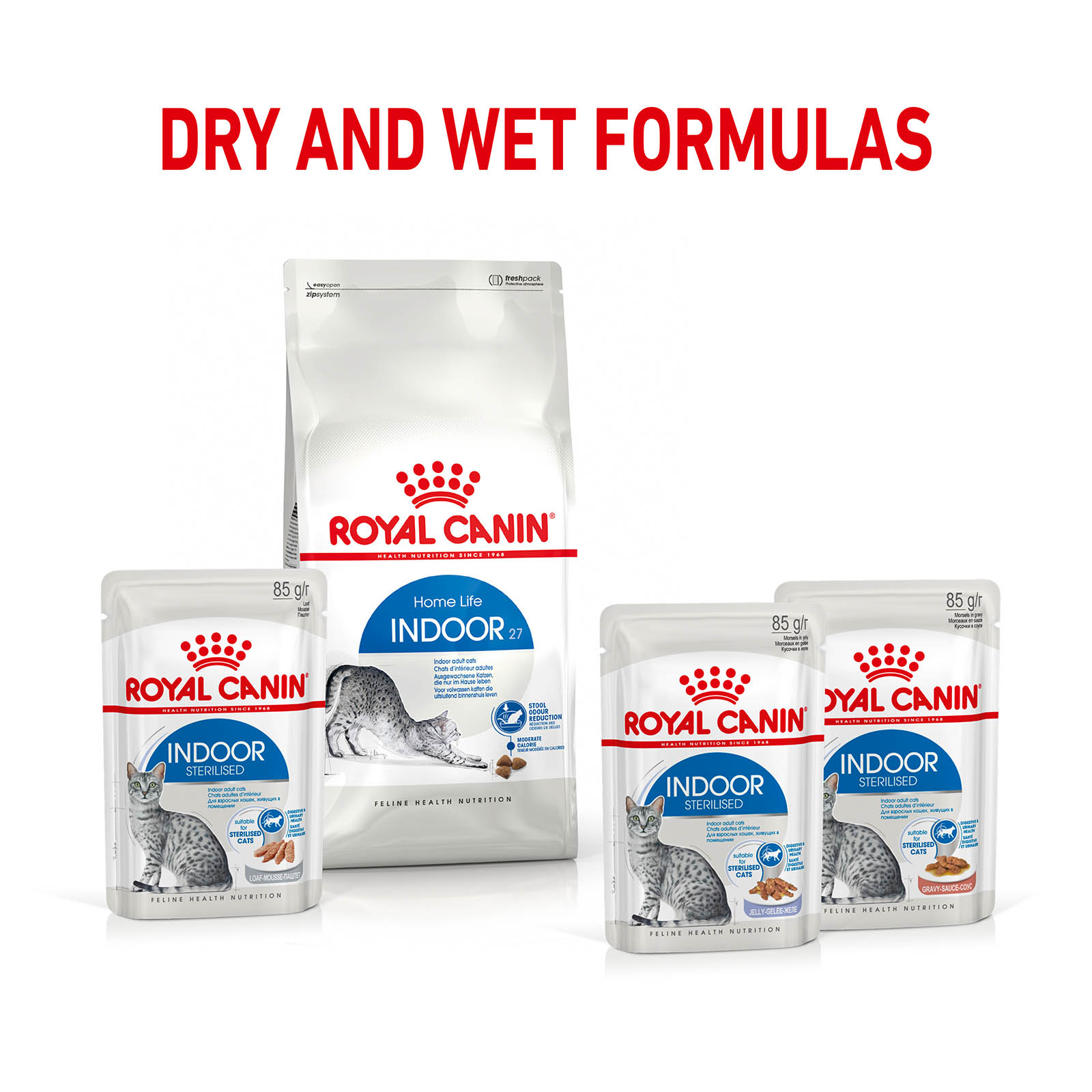 Royal Canin Indoor Sterilised Adult In Gravy Pouches Wet Cat Food