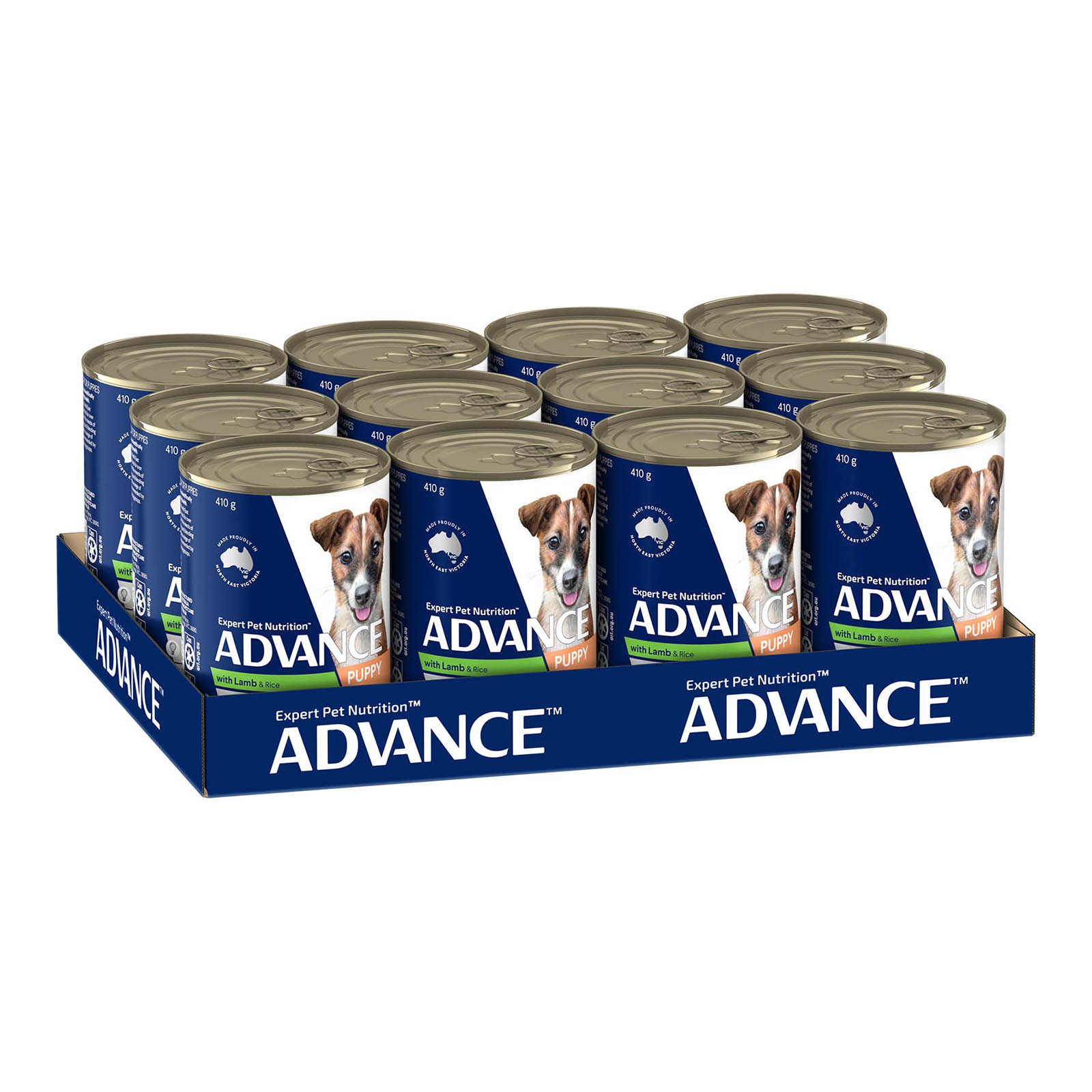 Advance Lamb With Rice Puppy All Breed Canned Wet Dog Food 410g x