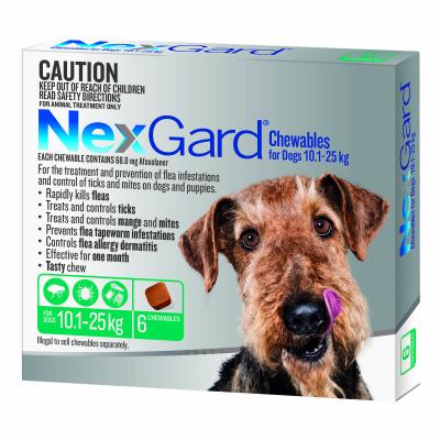 NexGard Spectra Chewables For Small Dogs Yellow 3.6 -7.5kg 6 Pack - $96.99