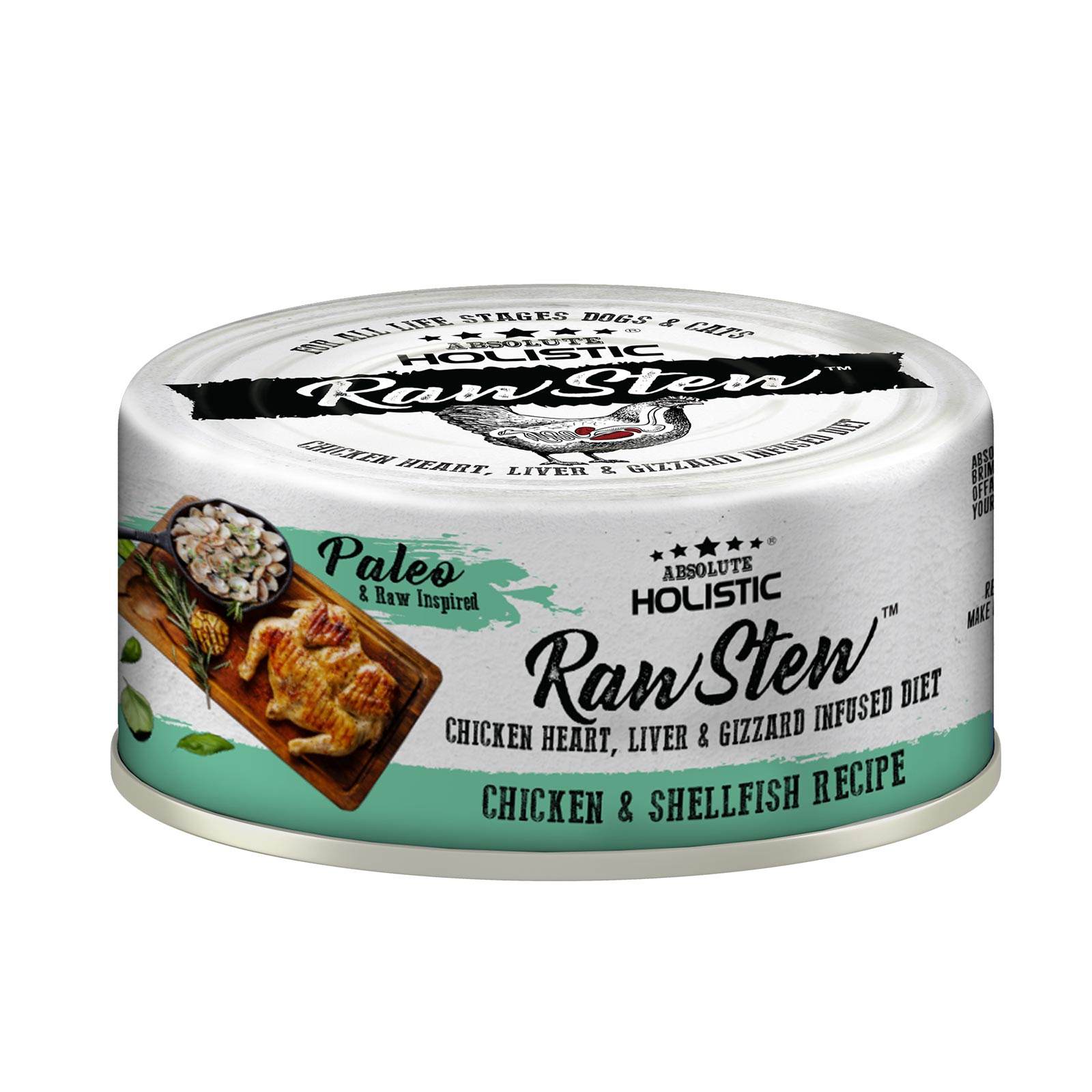 Absolute Holistic Grain Free Raw Stew Chicken And Shellfish Canned