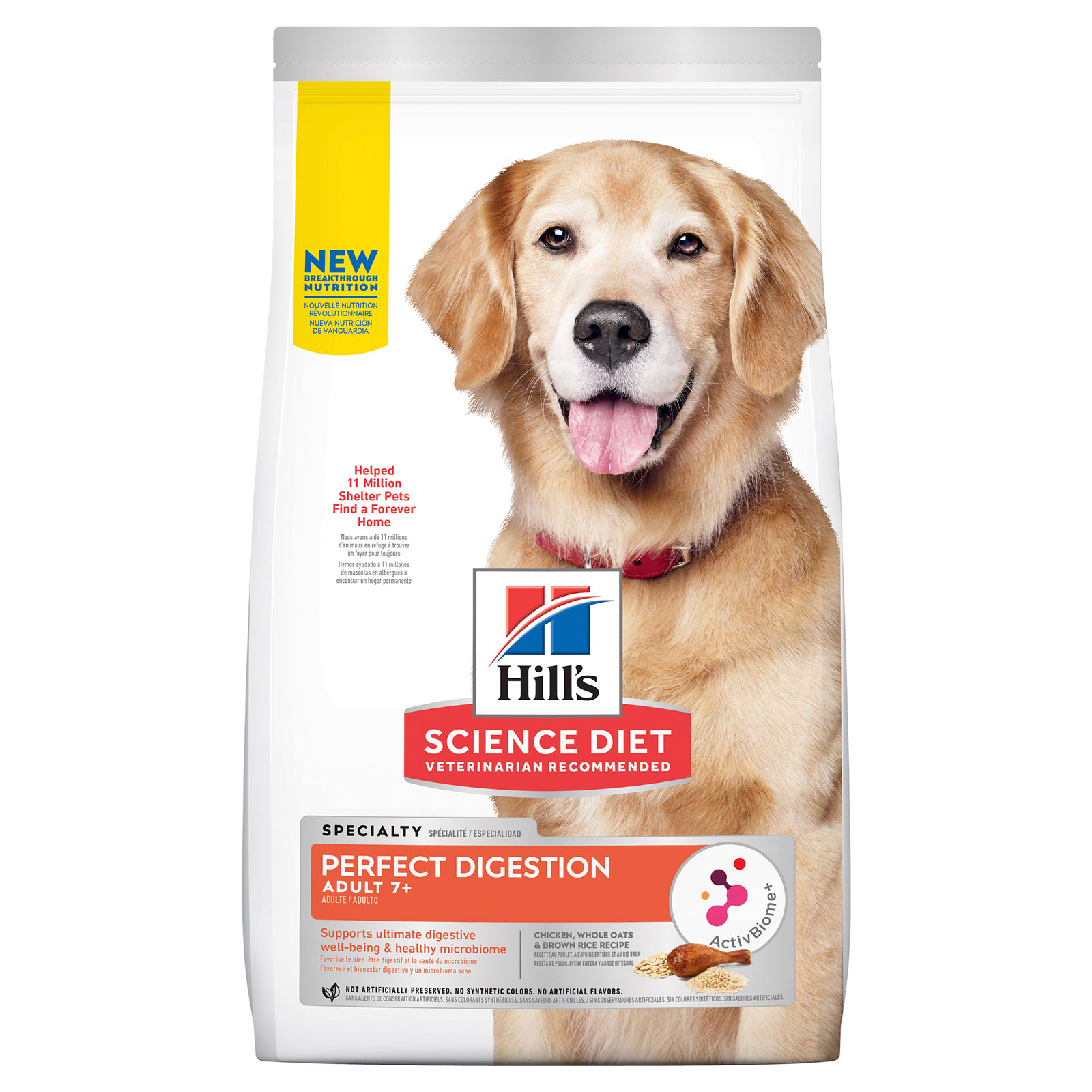 Hills Science Diet Perfect Digestion Adult 7+ Dry Dog Food 5.44kg - $93.64