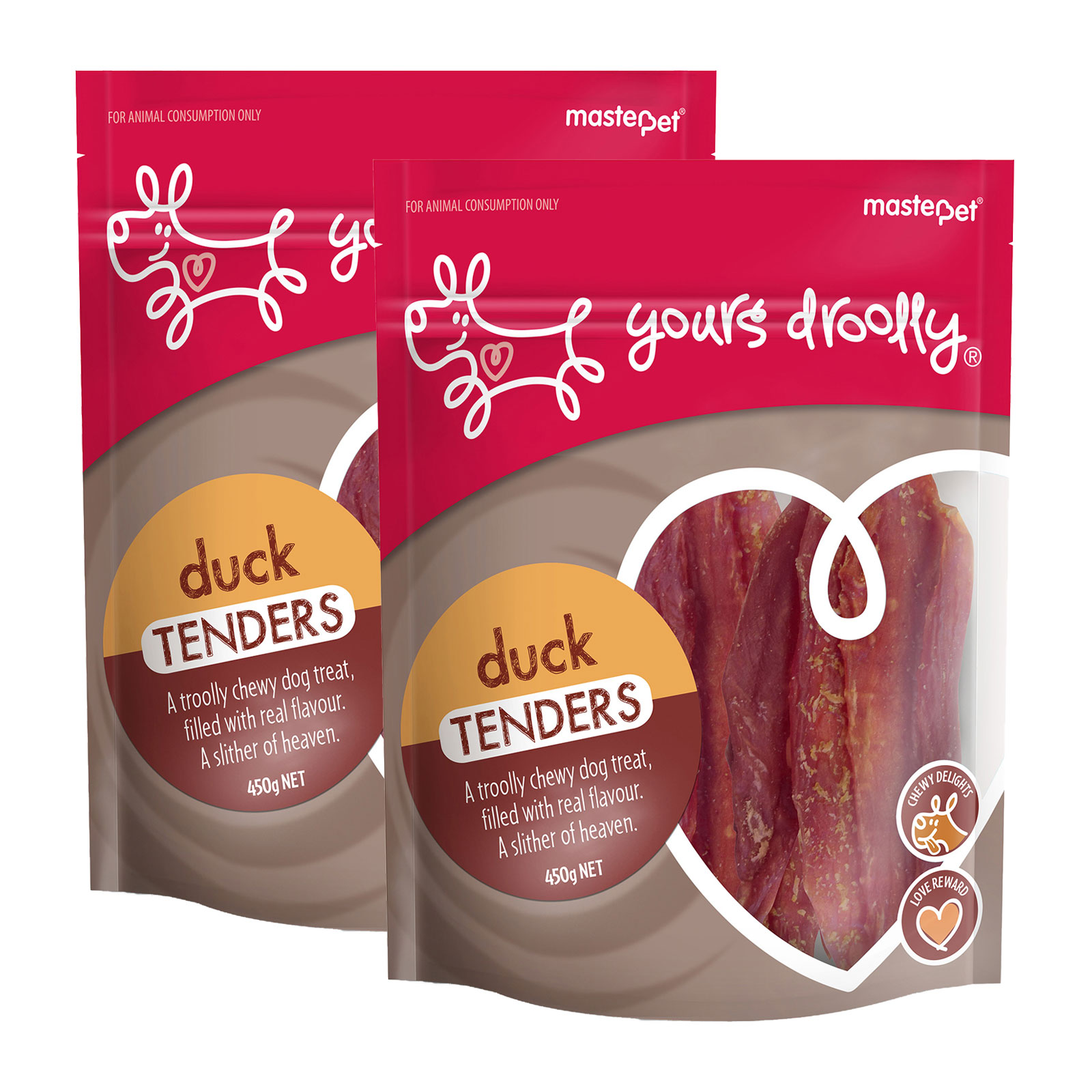 Yours Droolly Duck Tenders Treats For Dogs 900gm 54.40