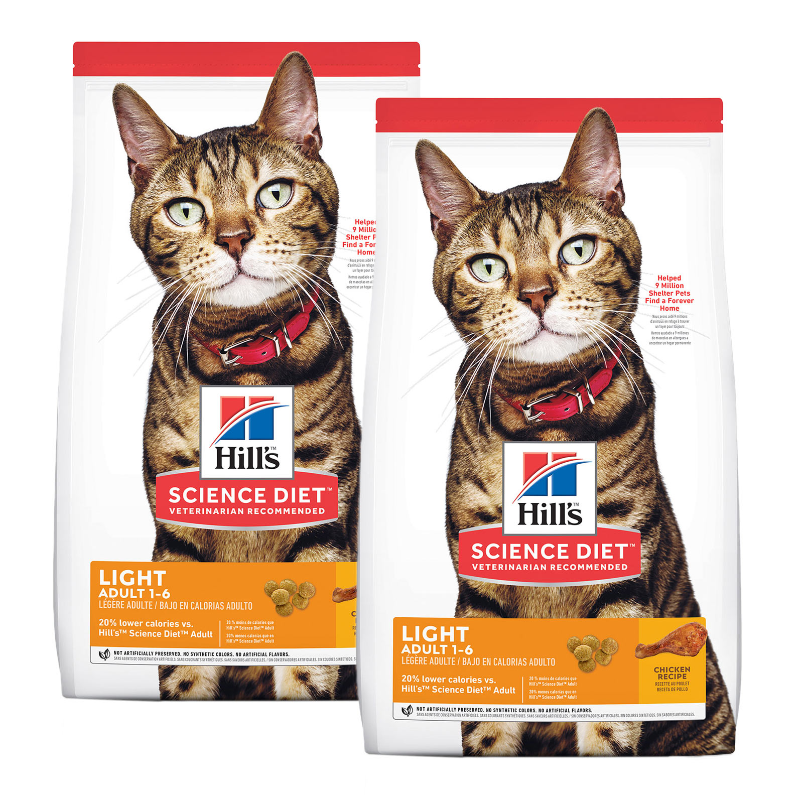 Hills Science Diet Light Chicken Recipe Adult Dry Cat Food 14.52kg