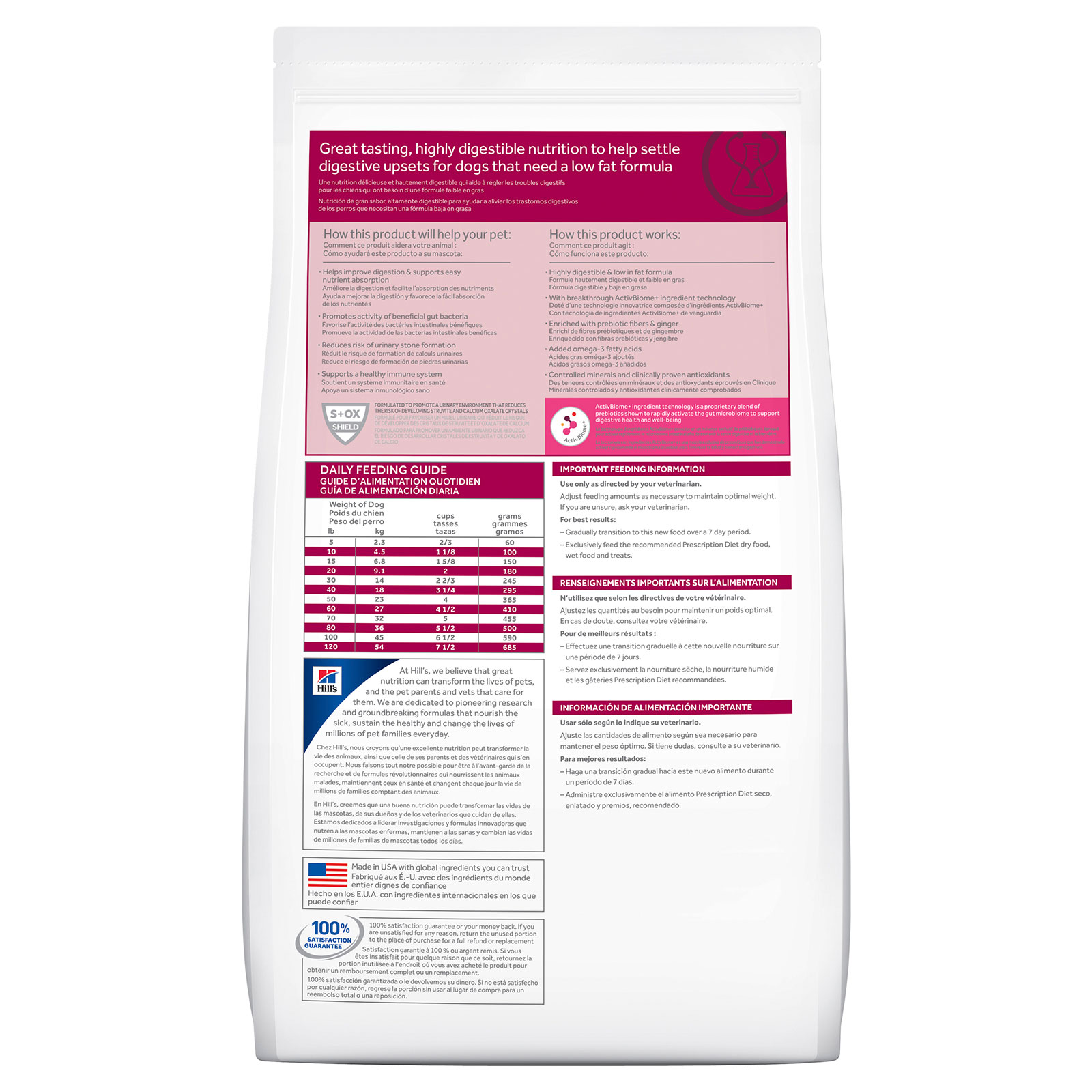 hills digestive care id low fat