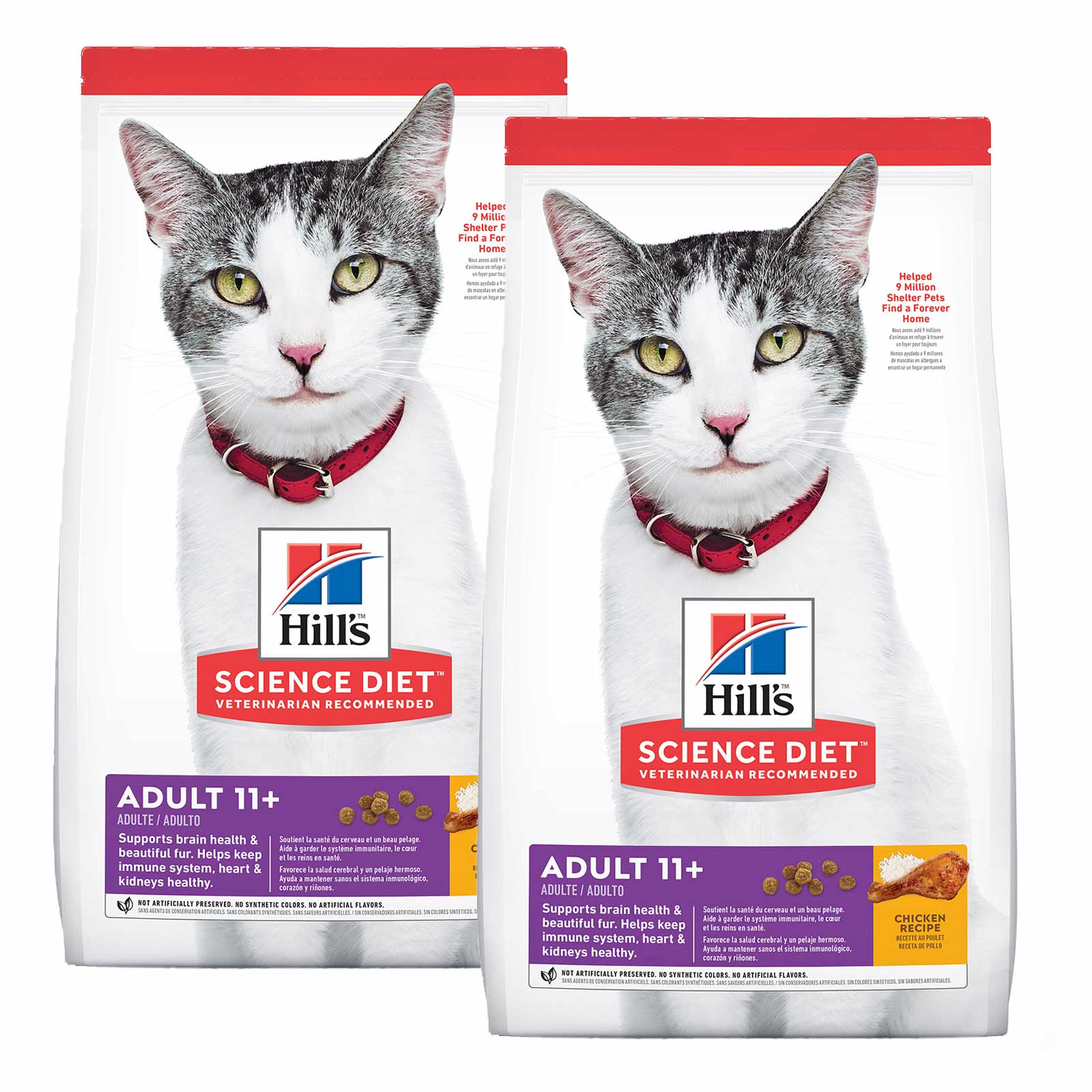 Hills Science Diet Chicken Recipe 11 Mature Senior Dry Cat Food 6.34kg 109.99