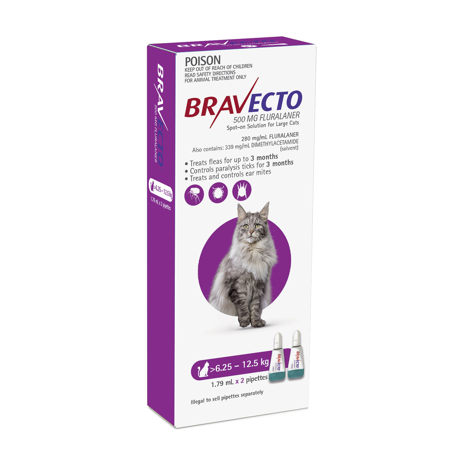 Bravecto for 2024 cats warning