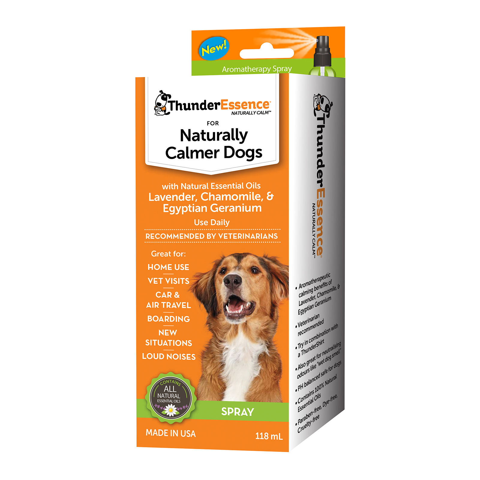 ThunderEssence Calming Essential Oil Aromatherapy Spray For Dogs 118ml 29.93