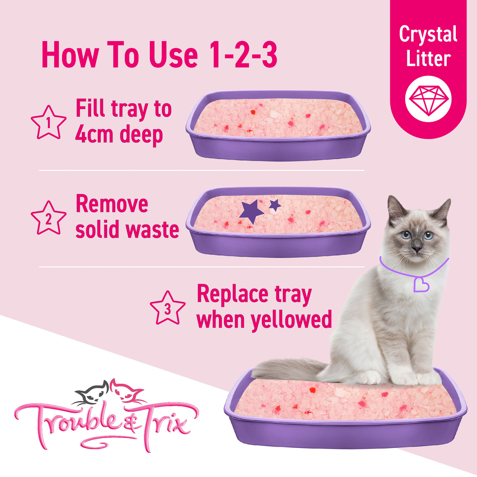 Trouble & trix shop lavender cat litter