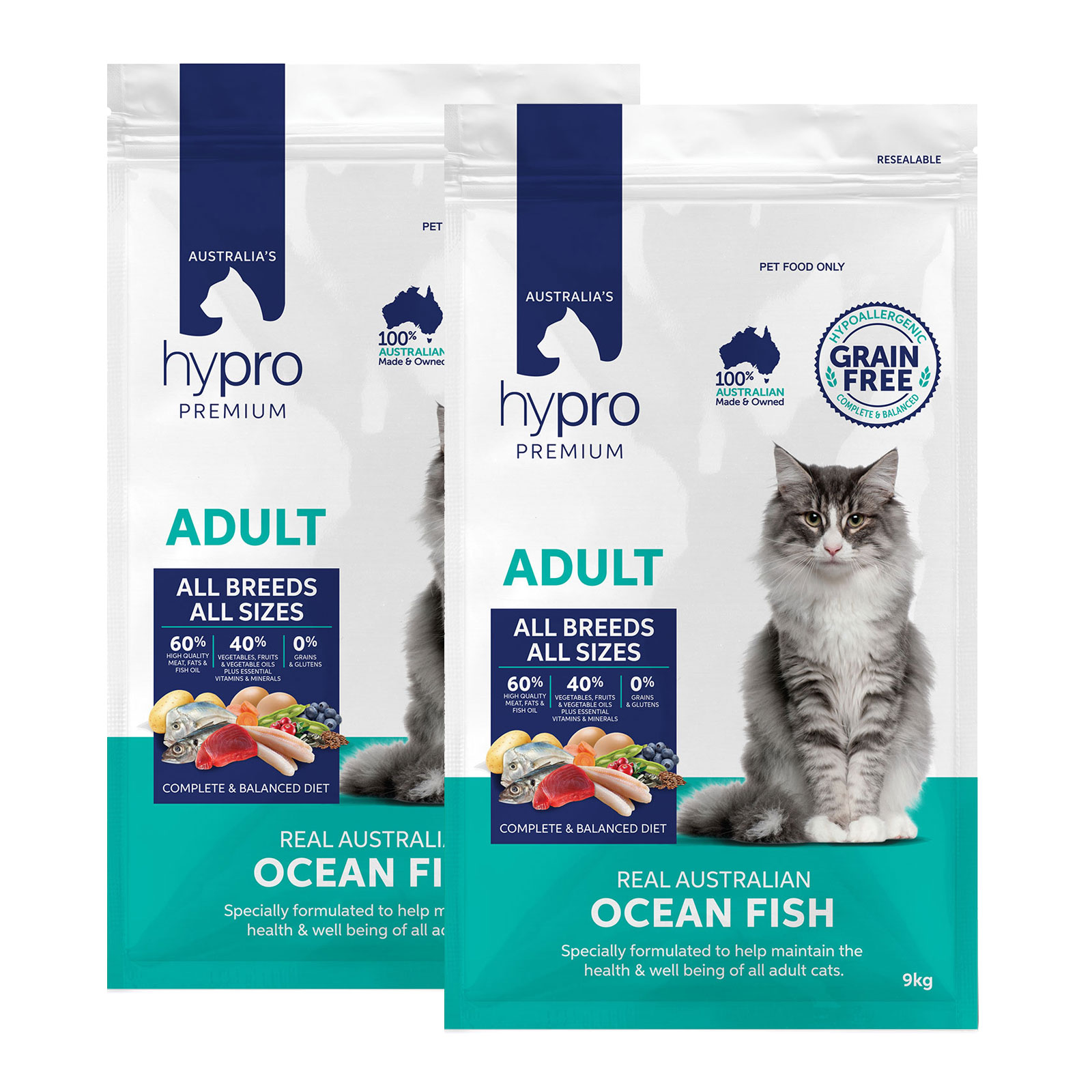 Hypro Premium Grain Free Ocean Fish All Breed Adult Dry Cat Food