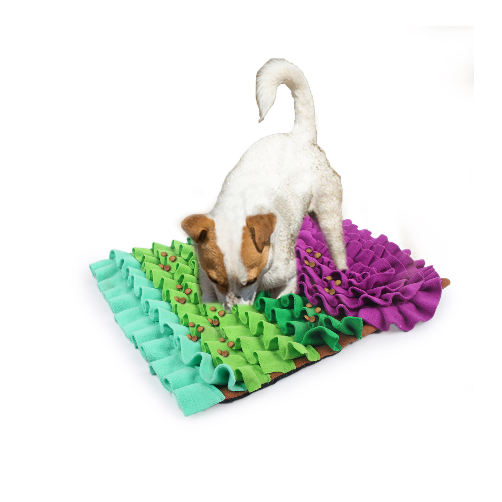 AFP Dig It Play And Treat Rectangle Fluffy Snuffle Mat Toy For