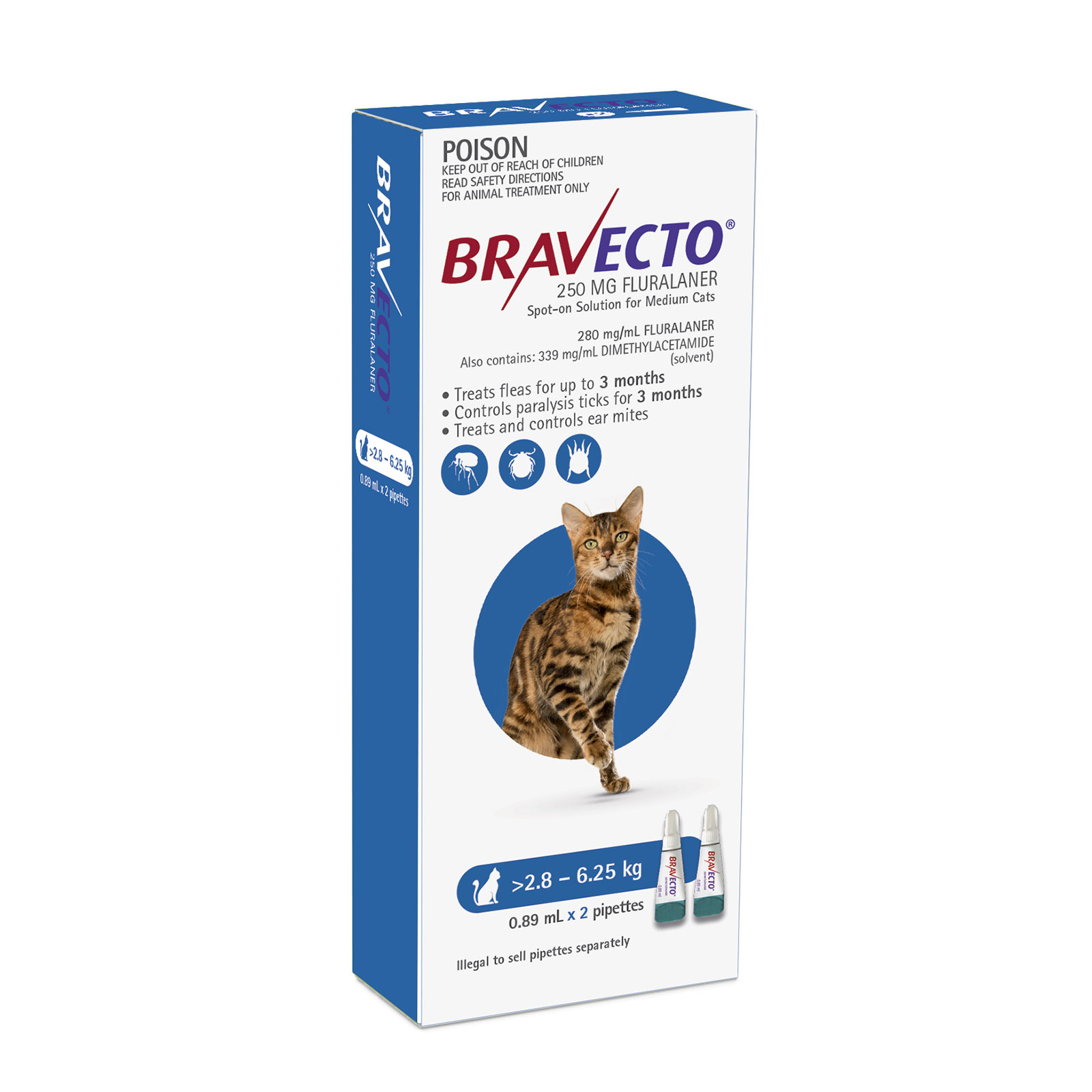 Bravecto cheap cat blue