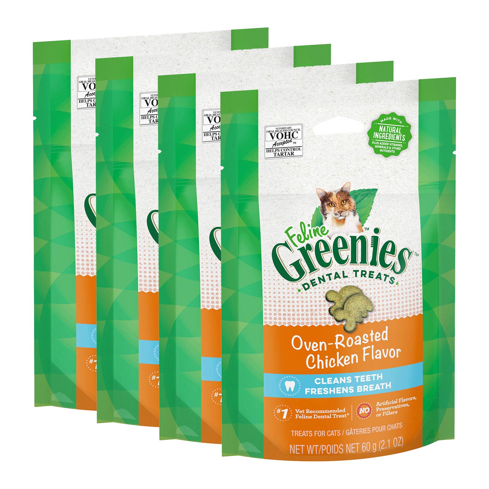 Greenies feline shop dental cat treats