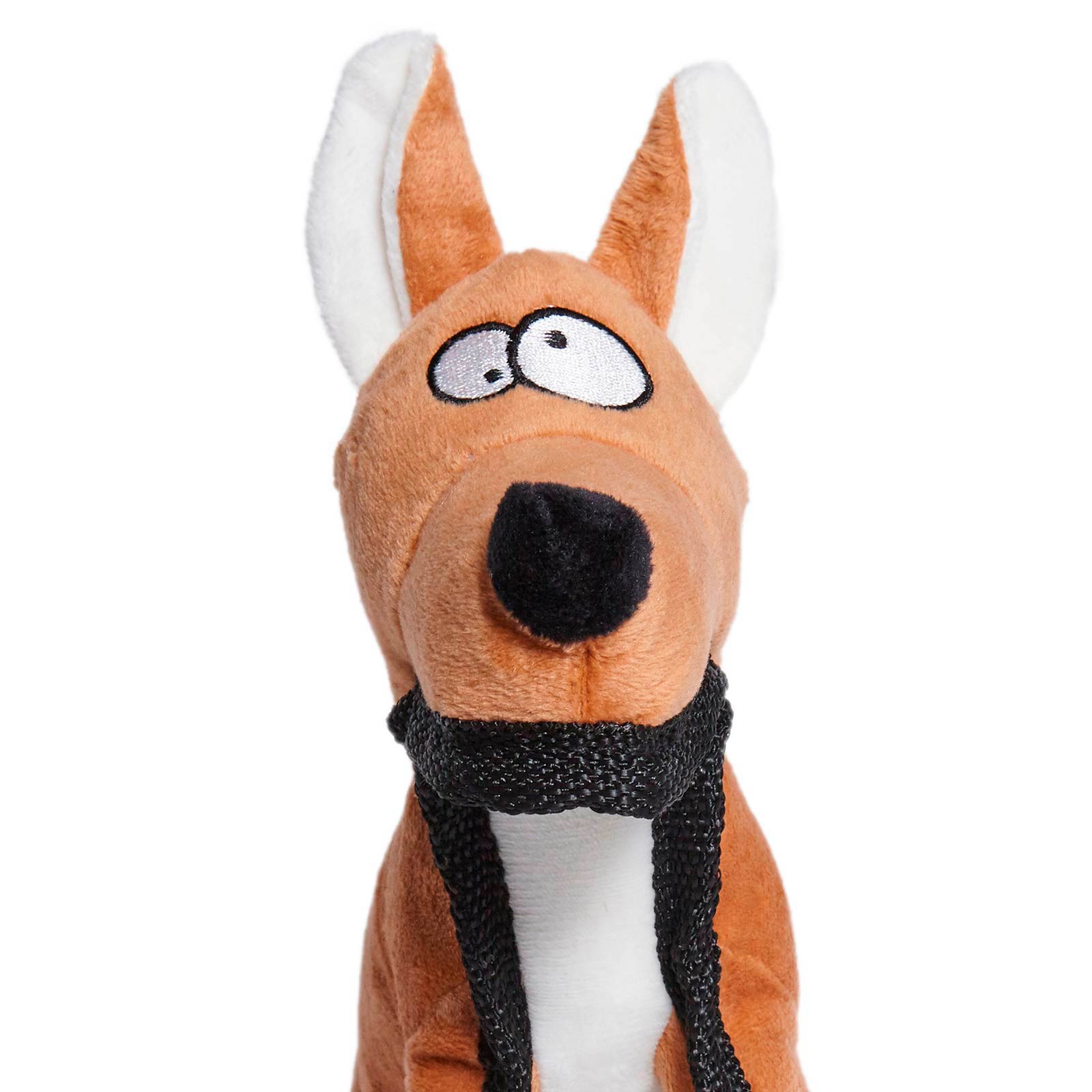 Kazoo Tough Furries Kangaroo Squeak Plush Medium Toy For Dogs 15.76