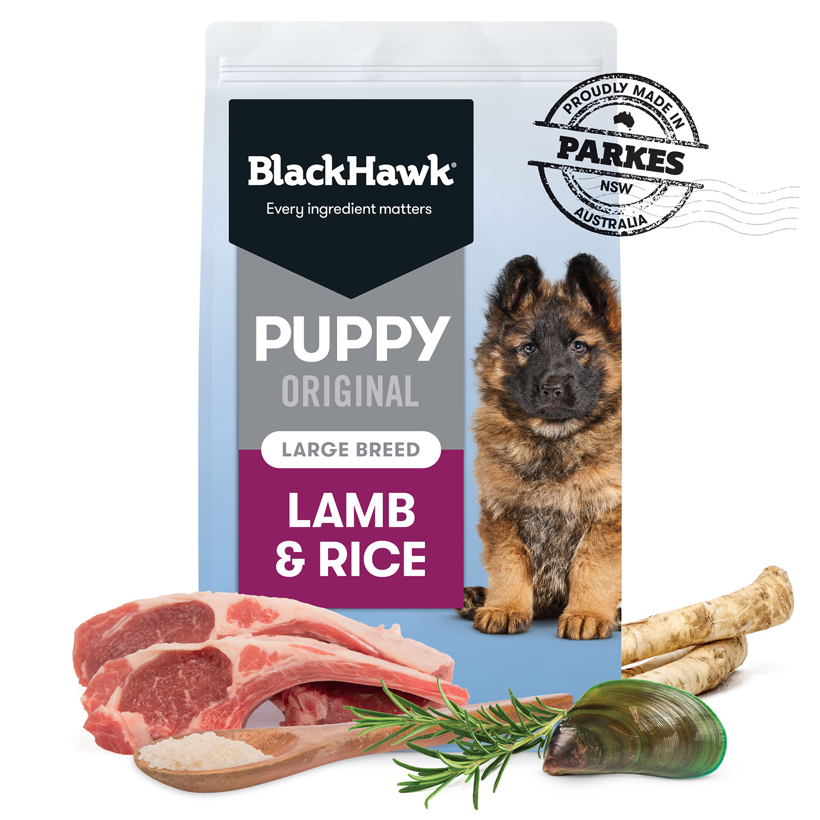 Black hawk hot sale puppy food