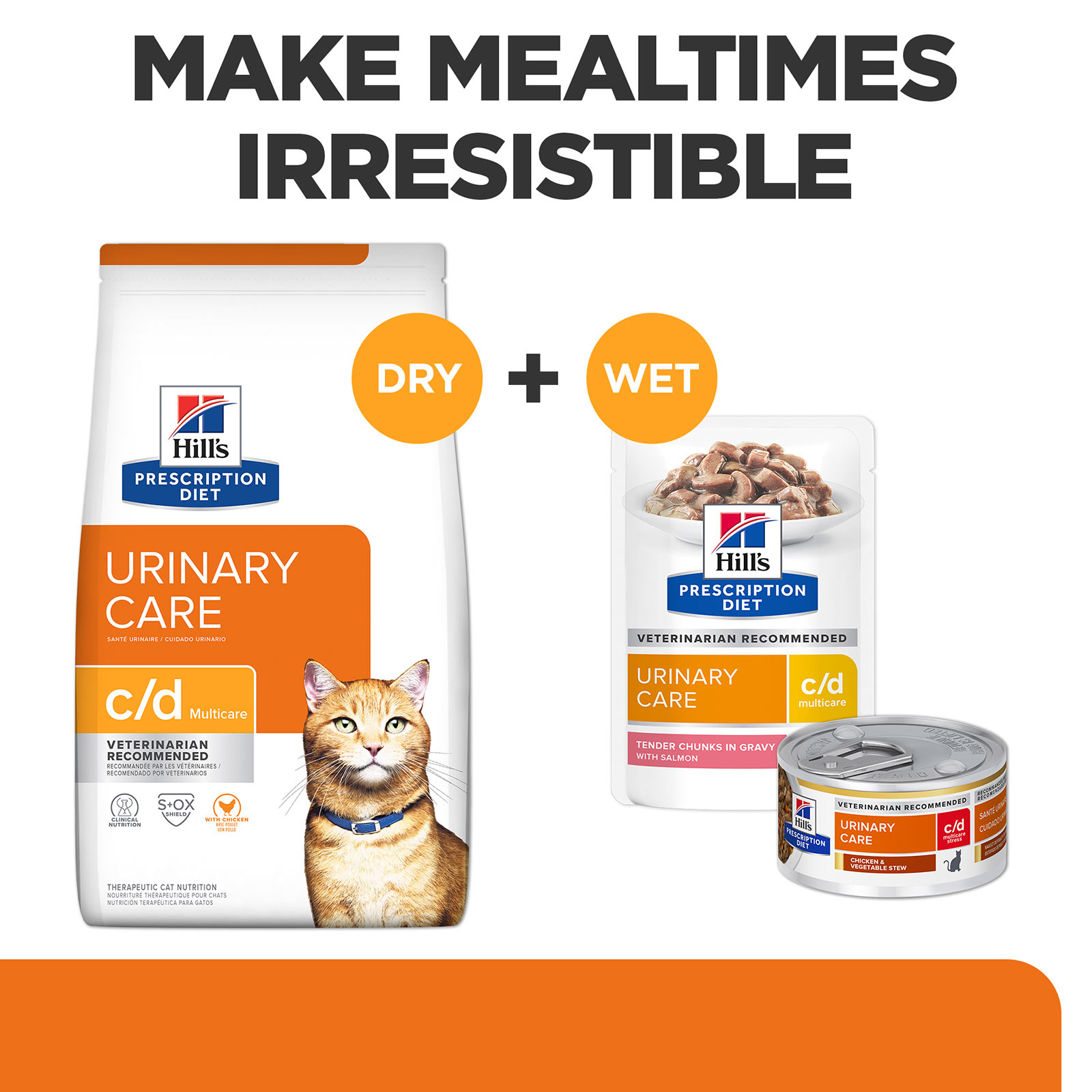 Cd urinary cat food best sale