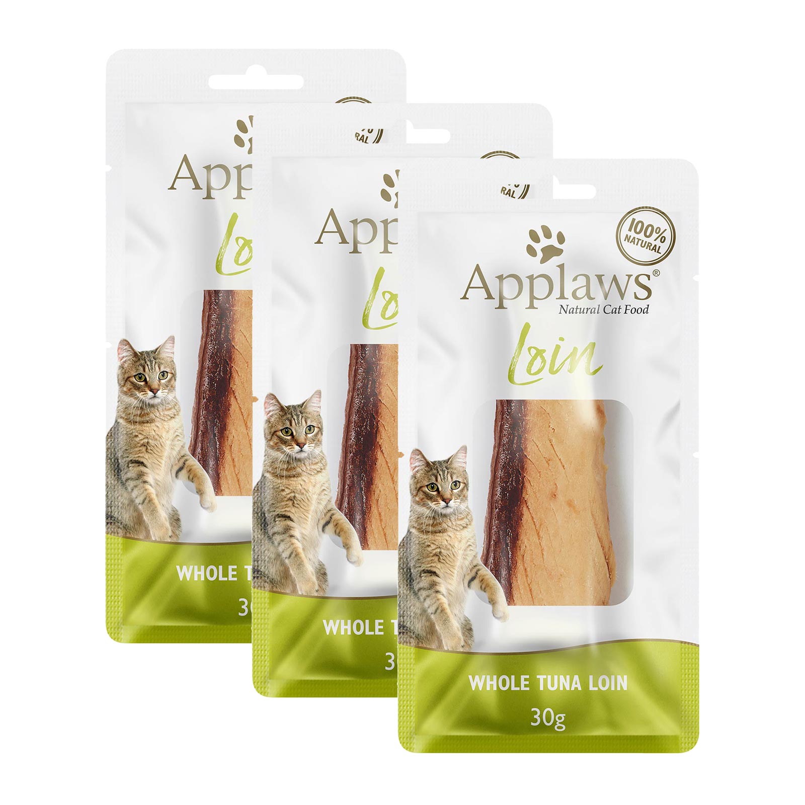 Applaws Whole Tuna Loin Treats For Cats 30g x 3 7.11