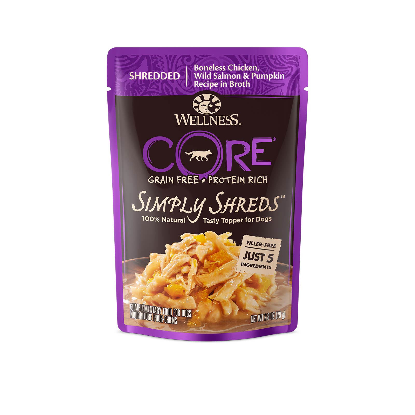 Wellness Core Simply Shreds Grain Free Topper Boneless Chicken