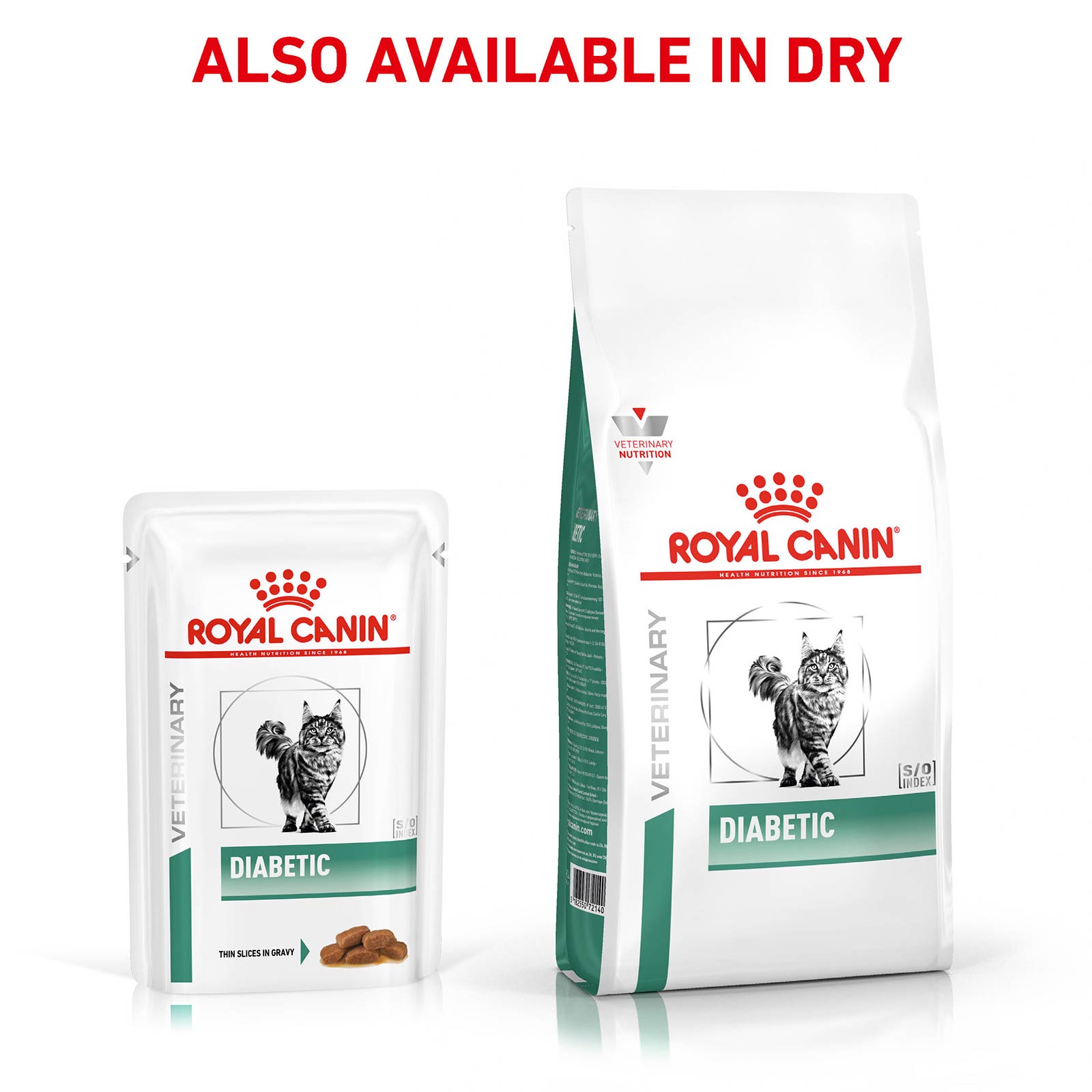 Royal Canin Veterinary Diet Feline Diabetic Pouches Wet Cat Food 85gm x 12 36.24