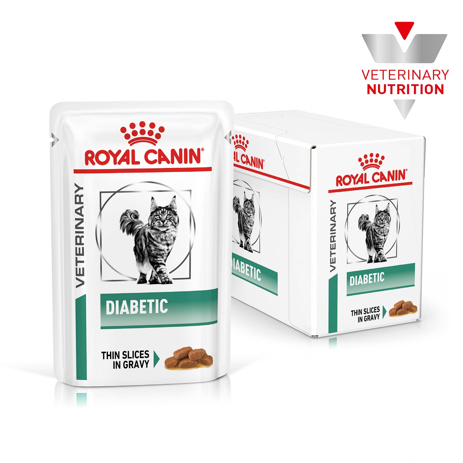 Royal Canin Veterinary Diet Feline Diabetic Pouches Wet Cat Food 85gm x 12 36.24