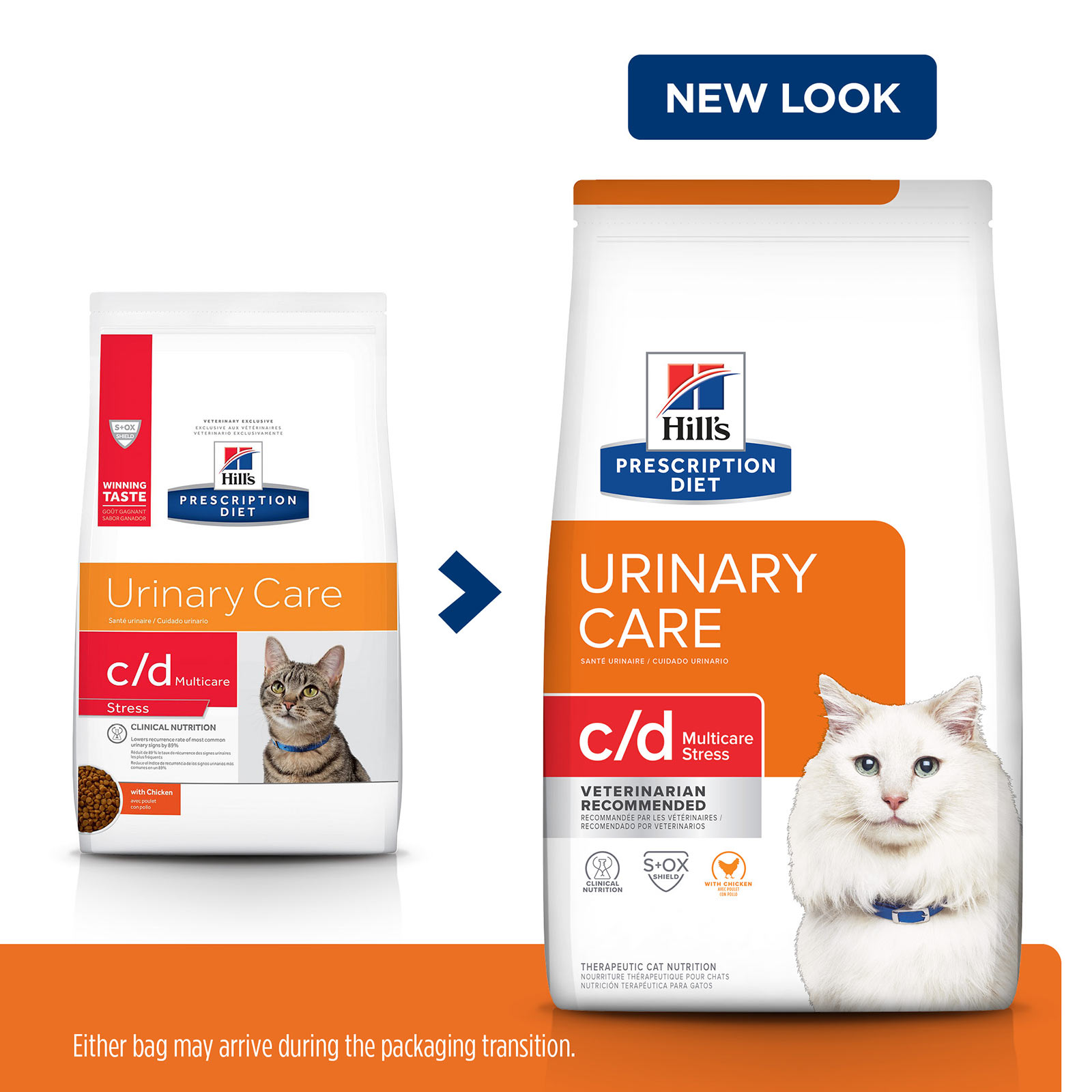 Hills Prescription Diet Feline cd Urinary Care Multicare Stress Chicken Dry Cat Food 3.85kg 101.99