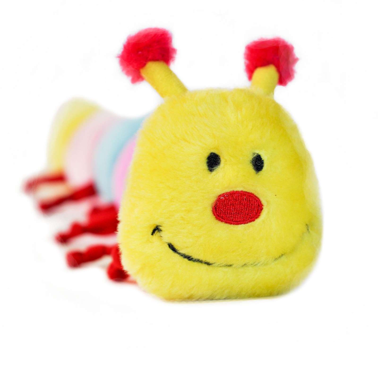 Zippy Paws Caterpillar Large With 6 Squeakers Plush Toy For Dogs 50cm -  $16.99