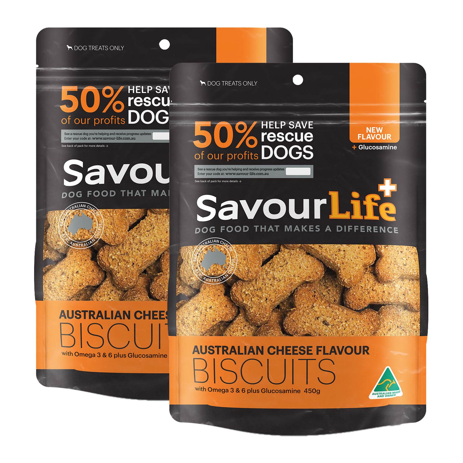 SavourLife Australian Cheese Flavour Biscuit Treats For Dogs 900gm