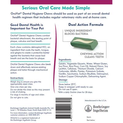 Oravet dental 2025 chews ingredients