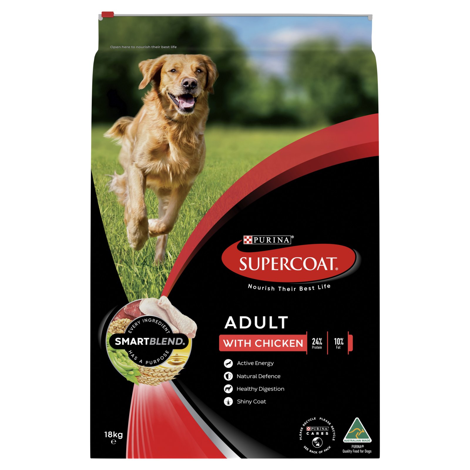 Supercoat grain store free dog food