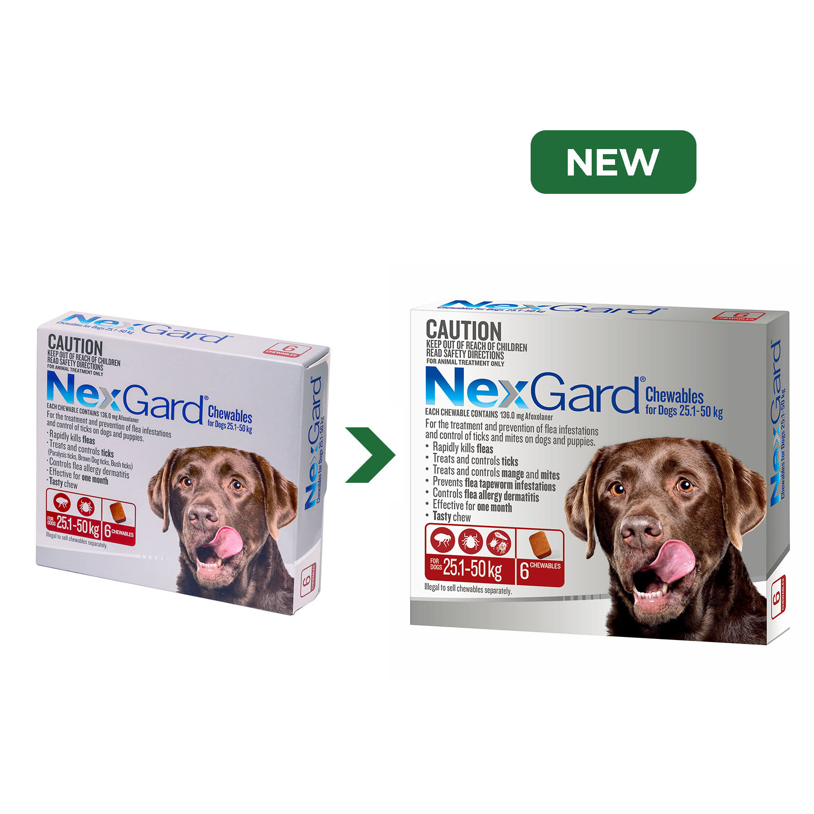 Nexgard large shop 6 pack