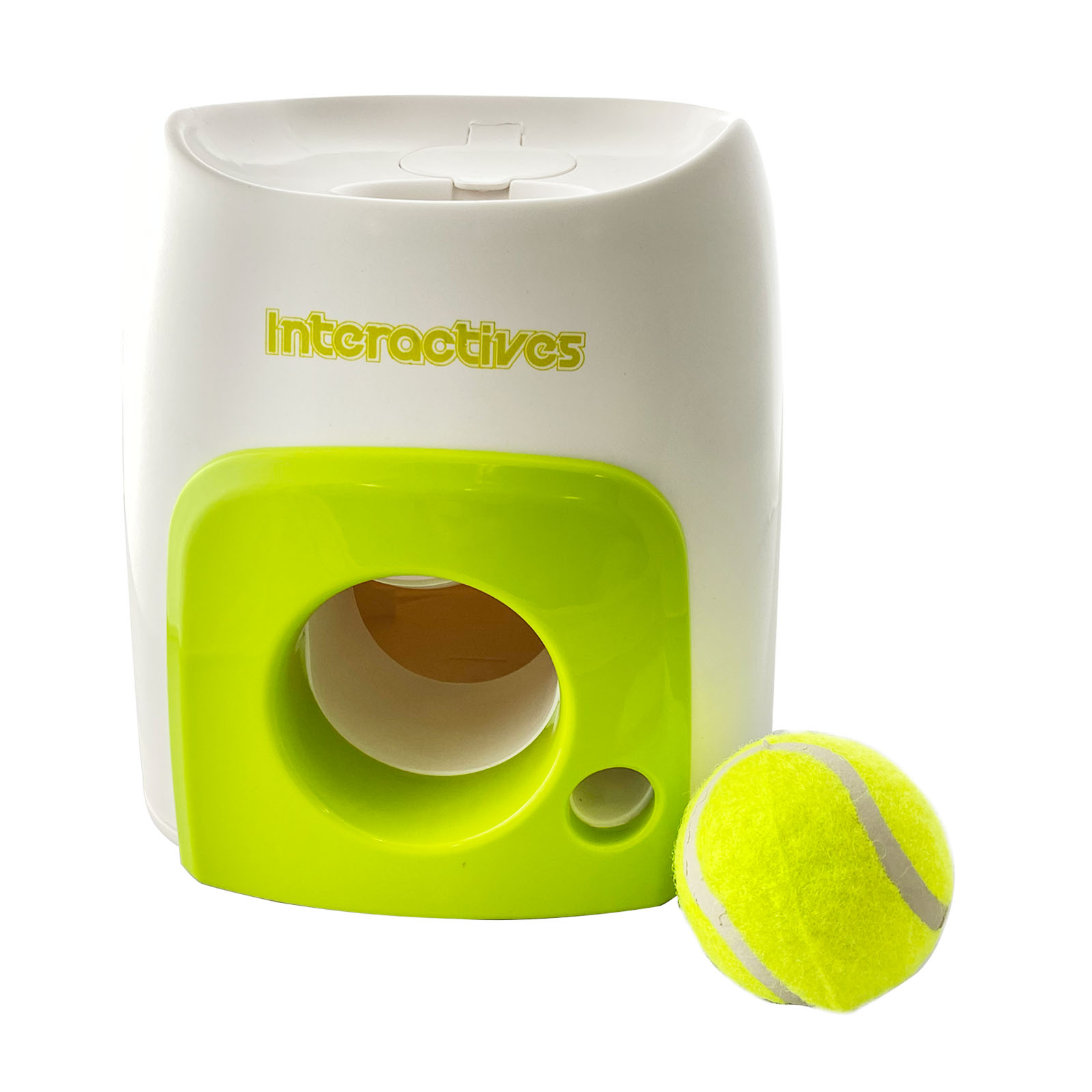 Interactive tennis ball hot sale launcher and treat