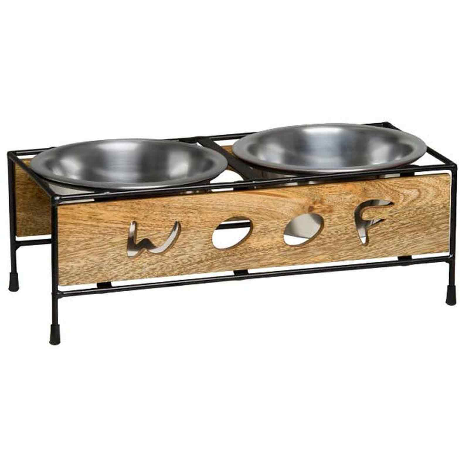 Loving Pets Wooden Layton Diner Dog Bowl