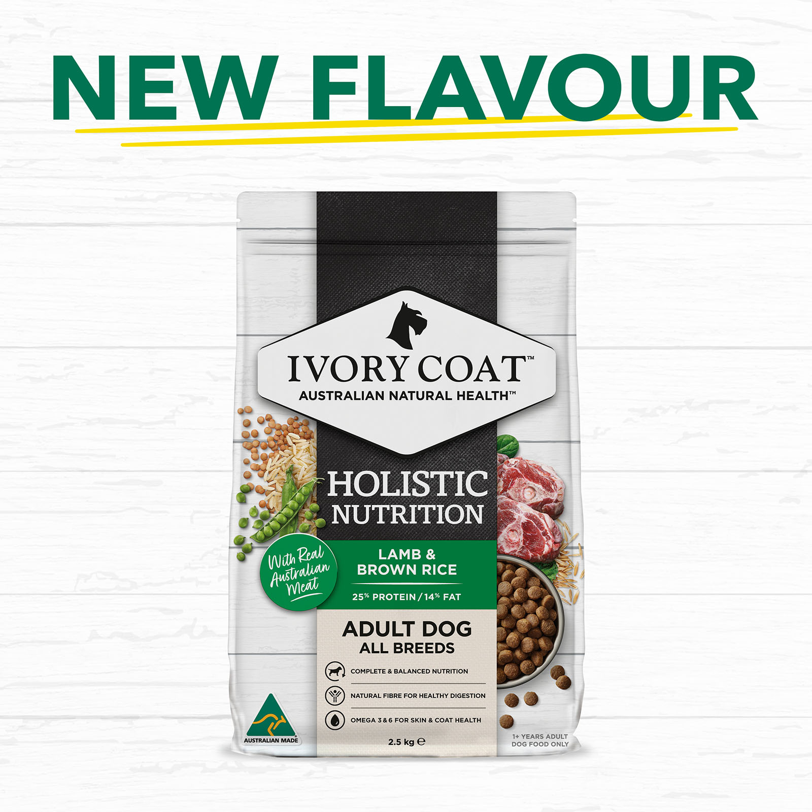 Ivory Coat Holistic Nutrition All Breeds Lamb And Brown Rice Adult