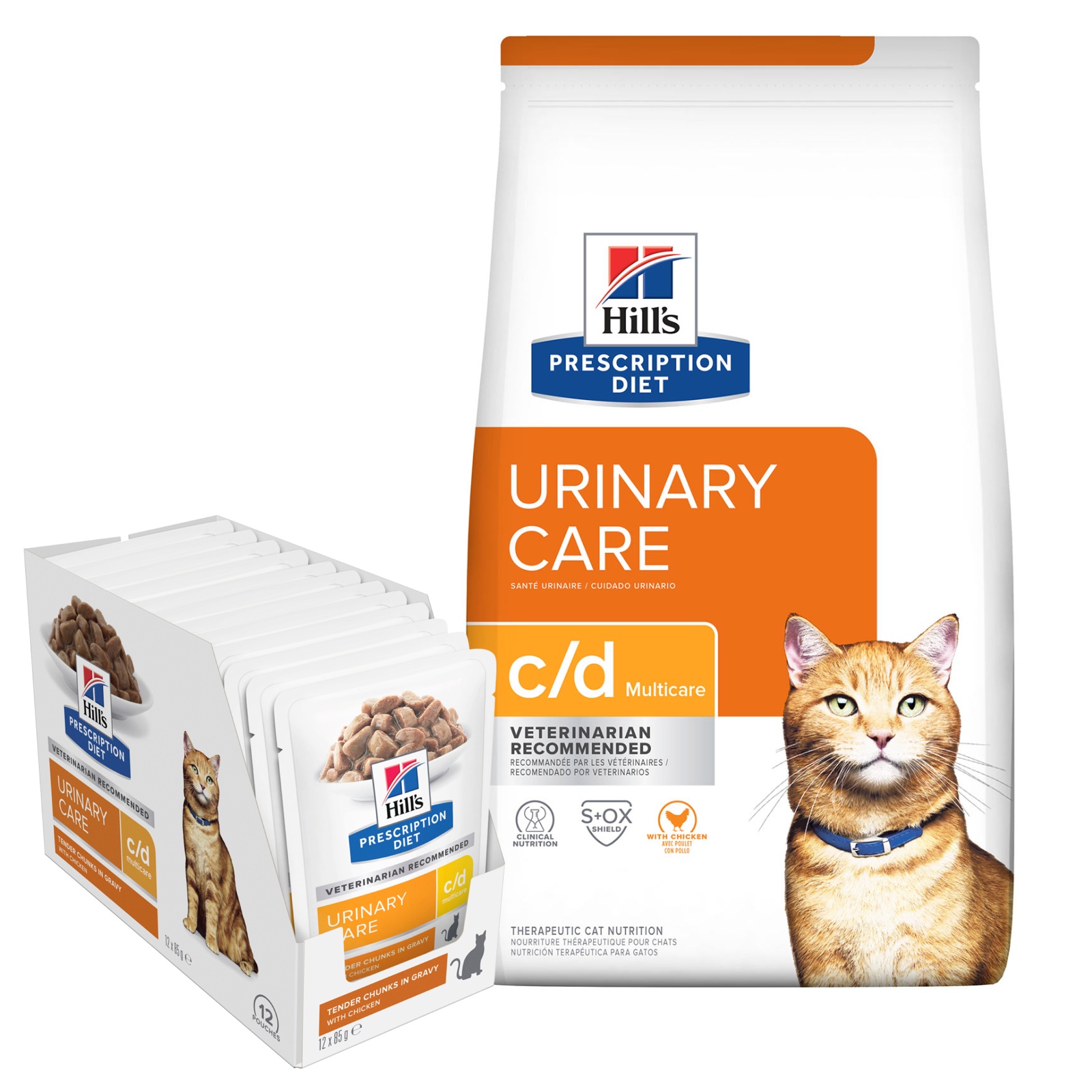 Hills Prescription Diet Bundle Feline cd Urinary Care Multicare