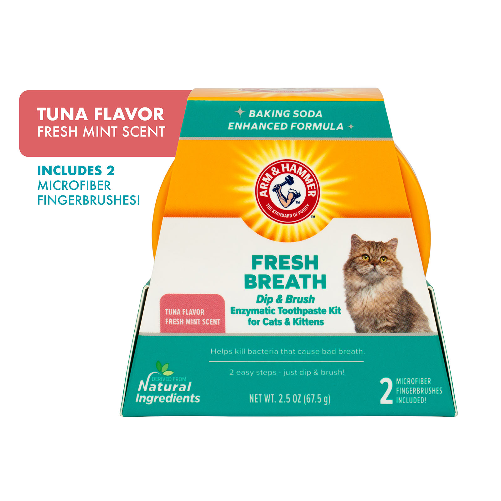 Arm And Hammer Fresh Breath Dental Kit With Tuna Toothpaste And 2